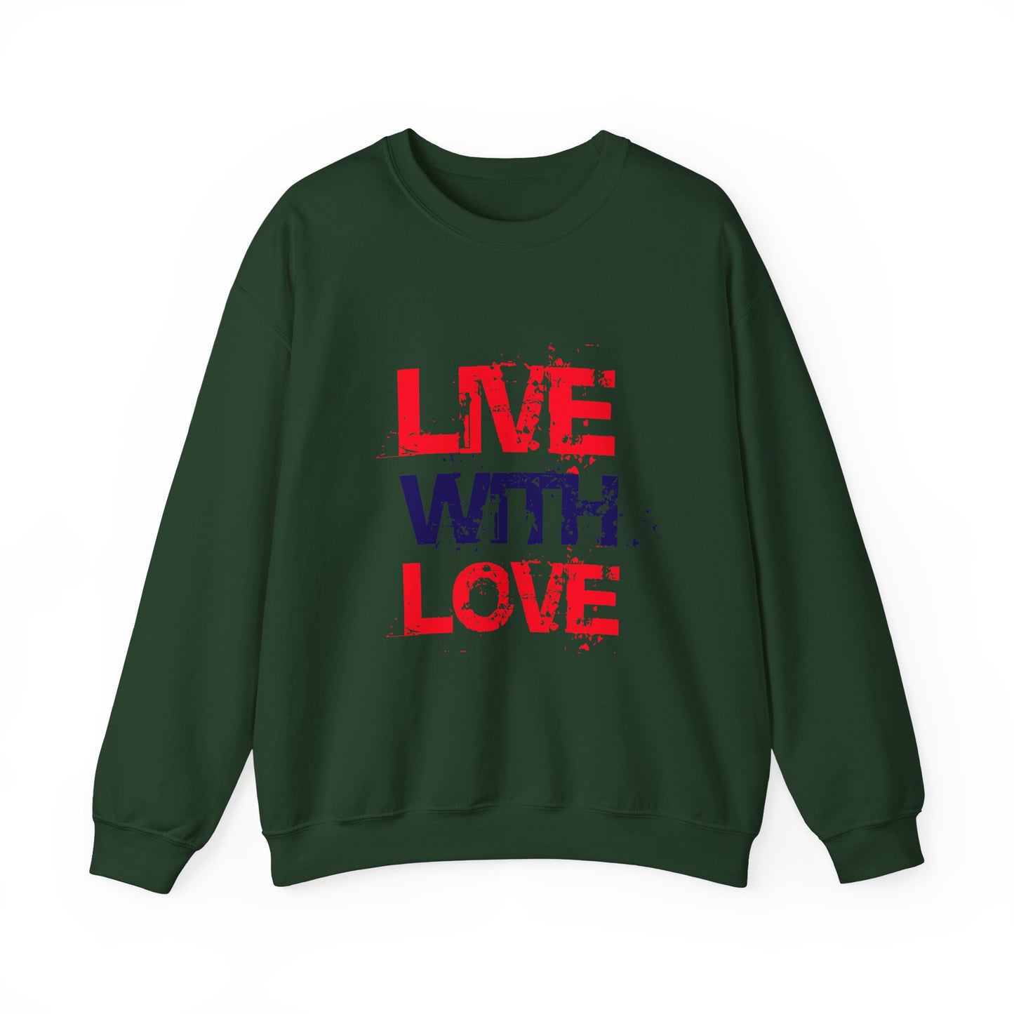 Unisex Heavy Blend™ Crewneck Sweatshirt with love Design | OKEYCITY