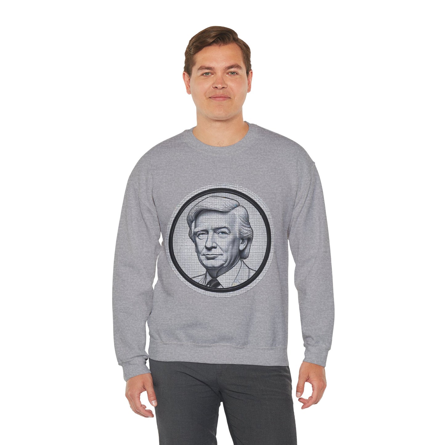 Unisex Heavy Blend™ Crewneck Sweatshirt trump Design | OKEYCITY