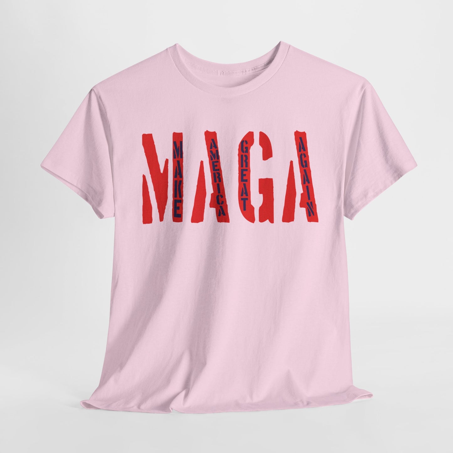 Unisex Heavy Cotton Tee With MAGA Design | OKEYCITY