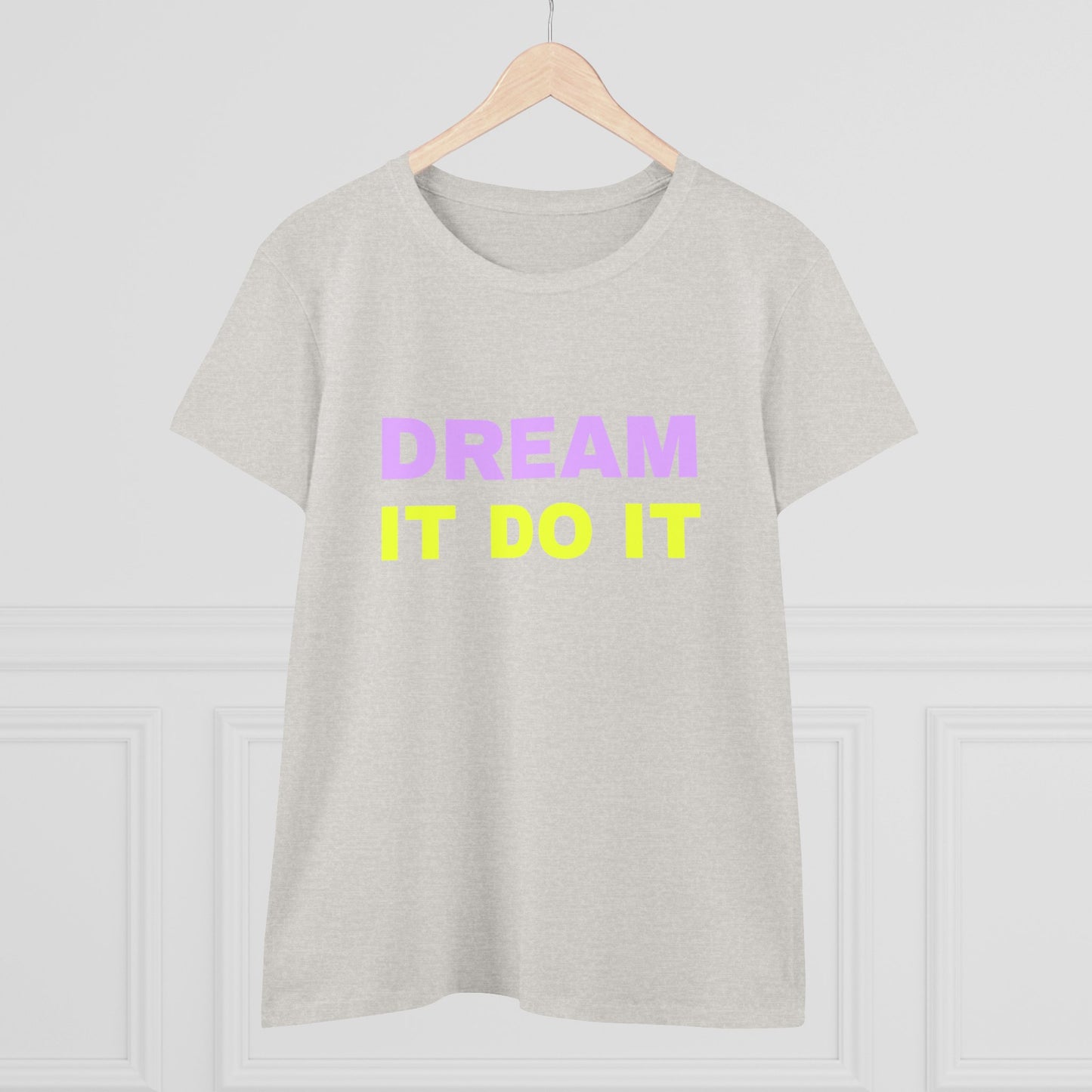 Women's Midweight Cotton Tee With Typography Design | OKEYCITY