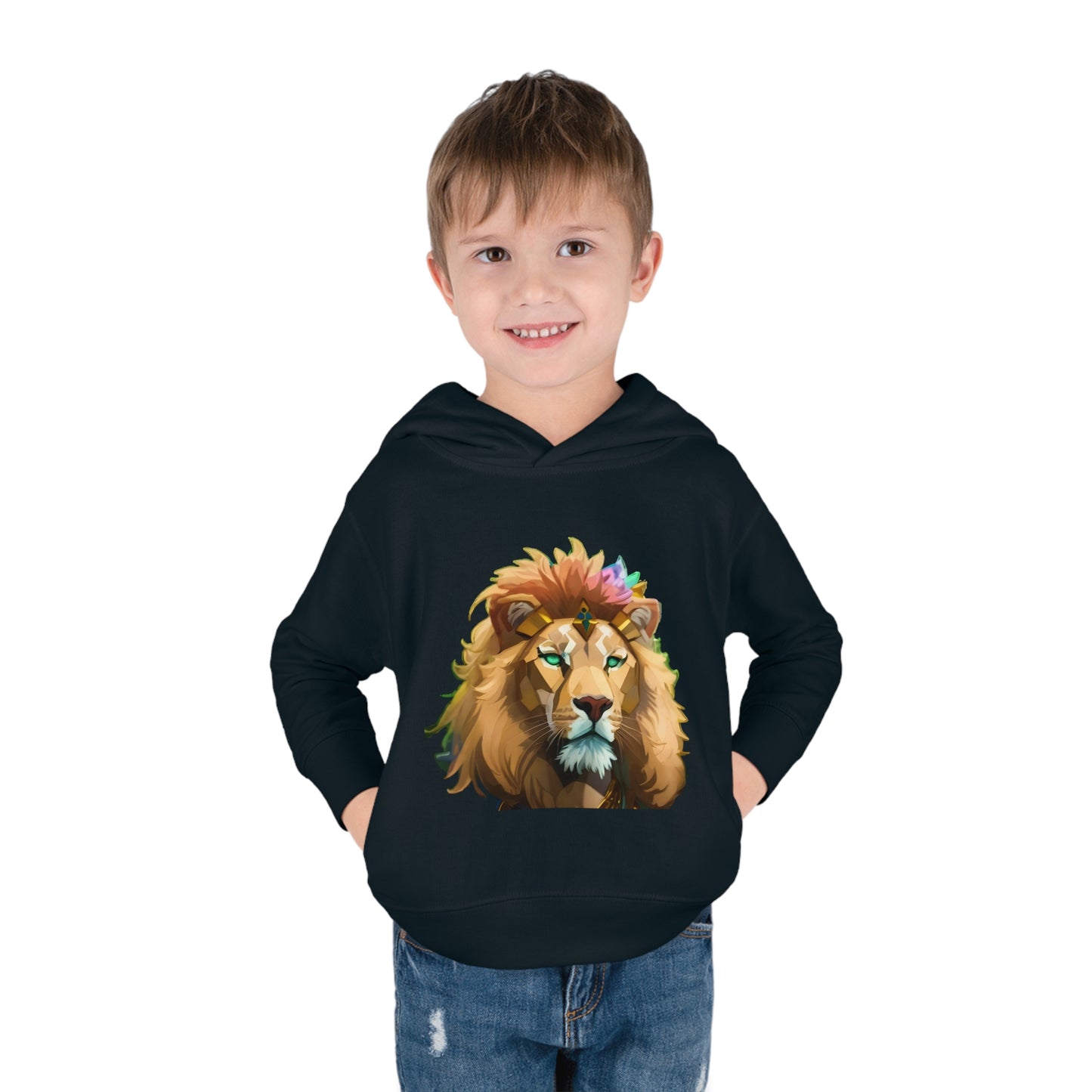 Toddler Pullover Fleece Hoodie With Lion design | OKEYCITY