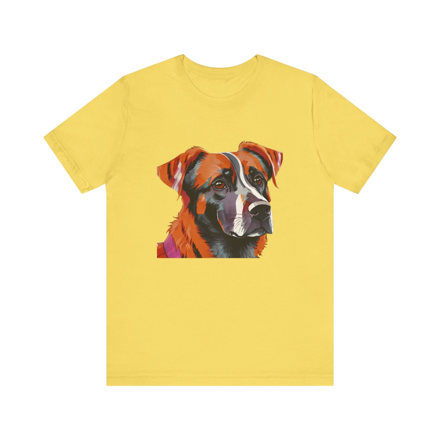 Unisex Jersey Short Sleeve Tee with dog design | OKEYCITY