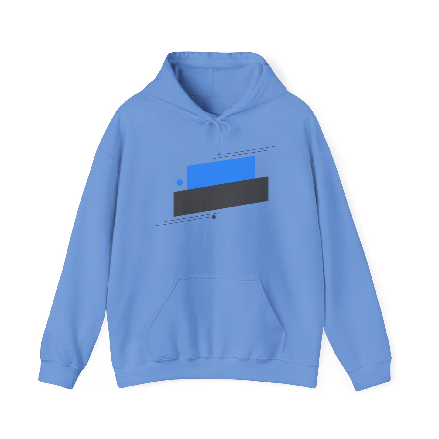 Unisex Heavy Blend™ Hooded Sweatshirt with blue graphic Design | OKEYCITY