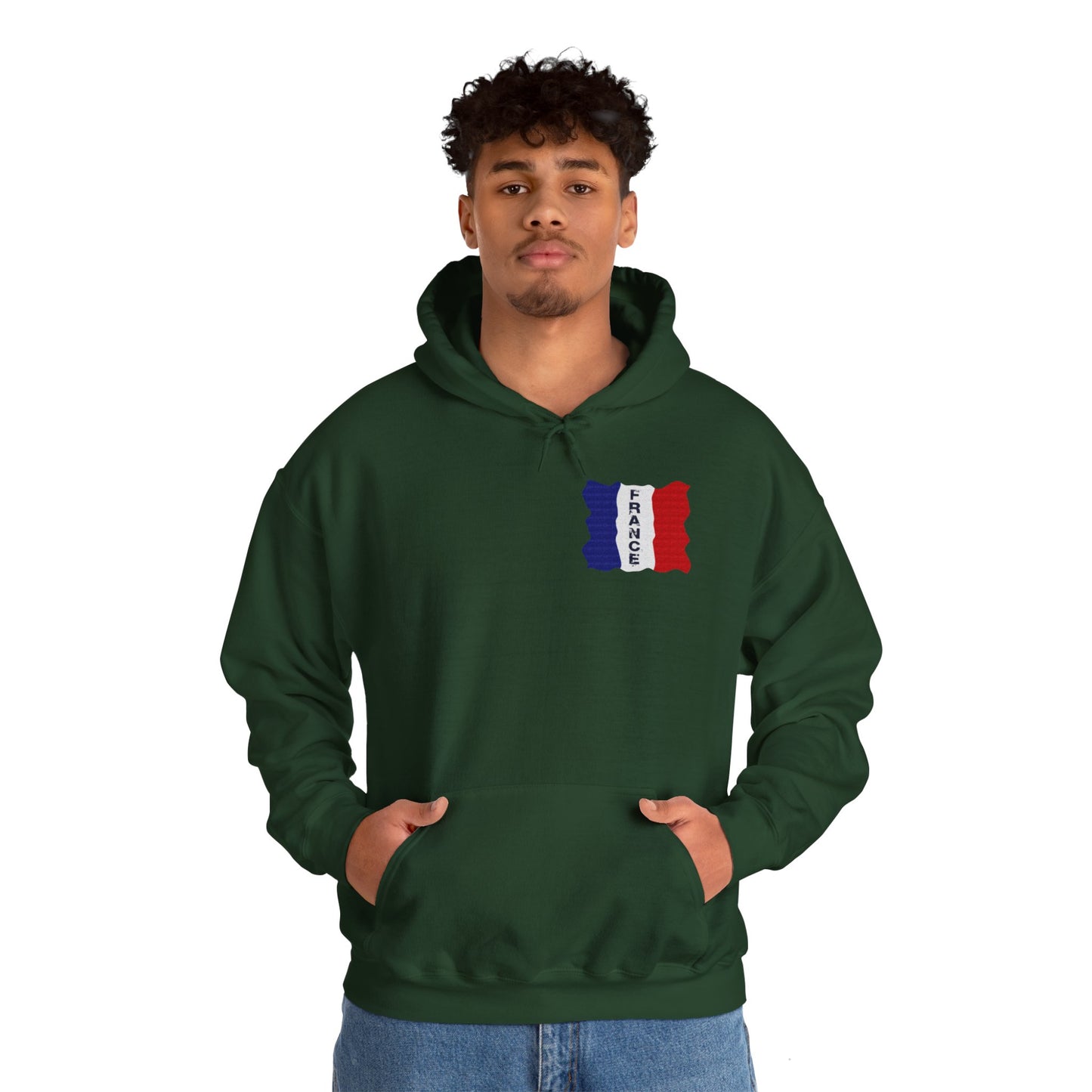 Unisex Heavy Blend™ Hooded Sweatshirt with flag france design | OKEYCITY