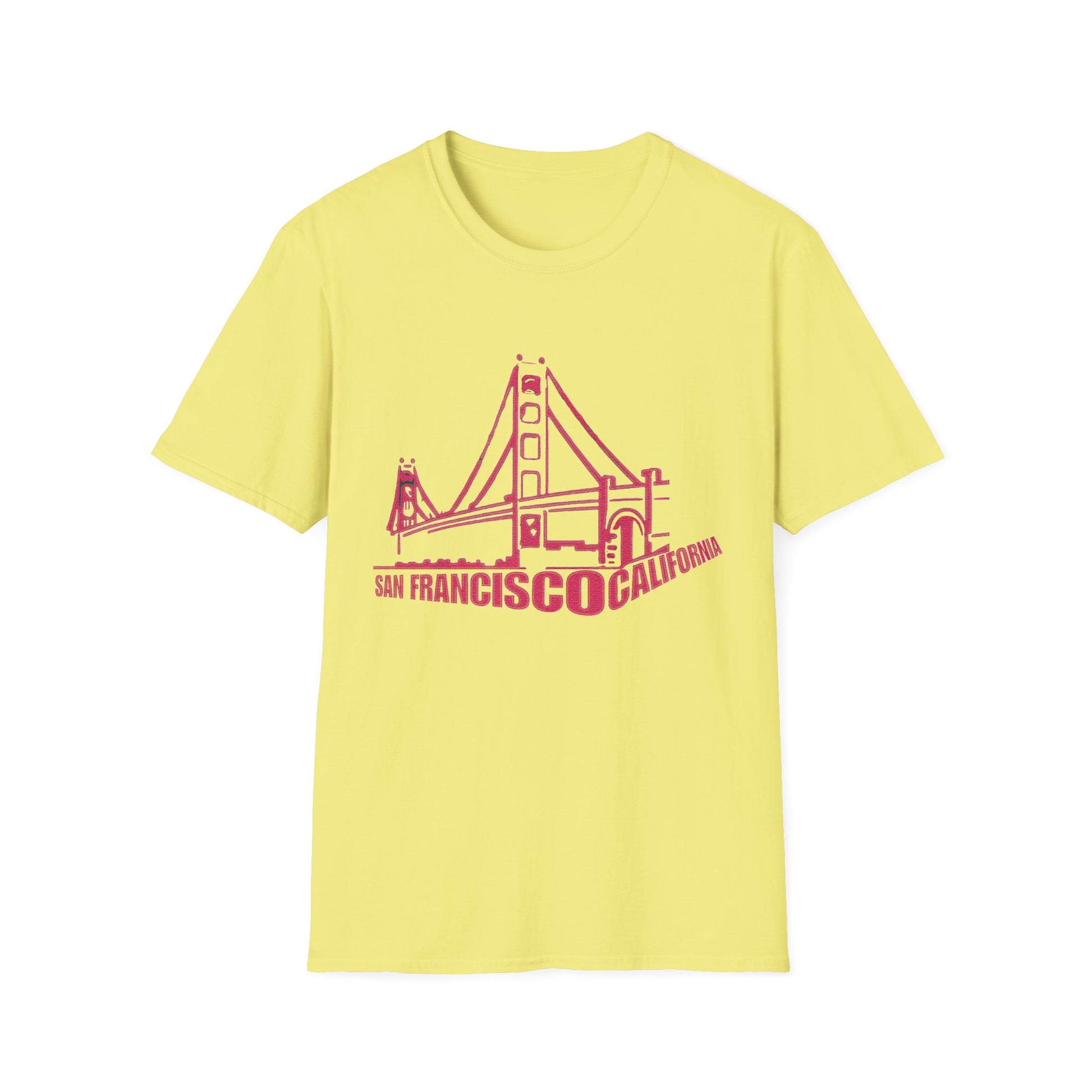 Unisex Softstyle T-Shirt with San Francisco Design | OKEYCITY