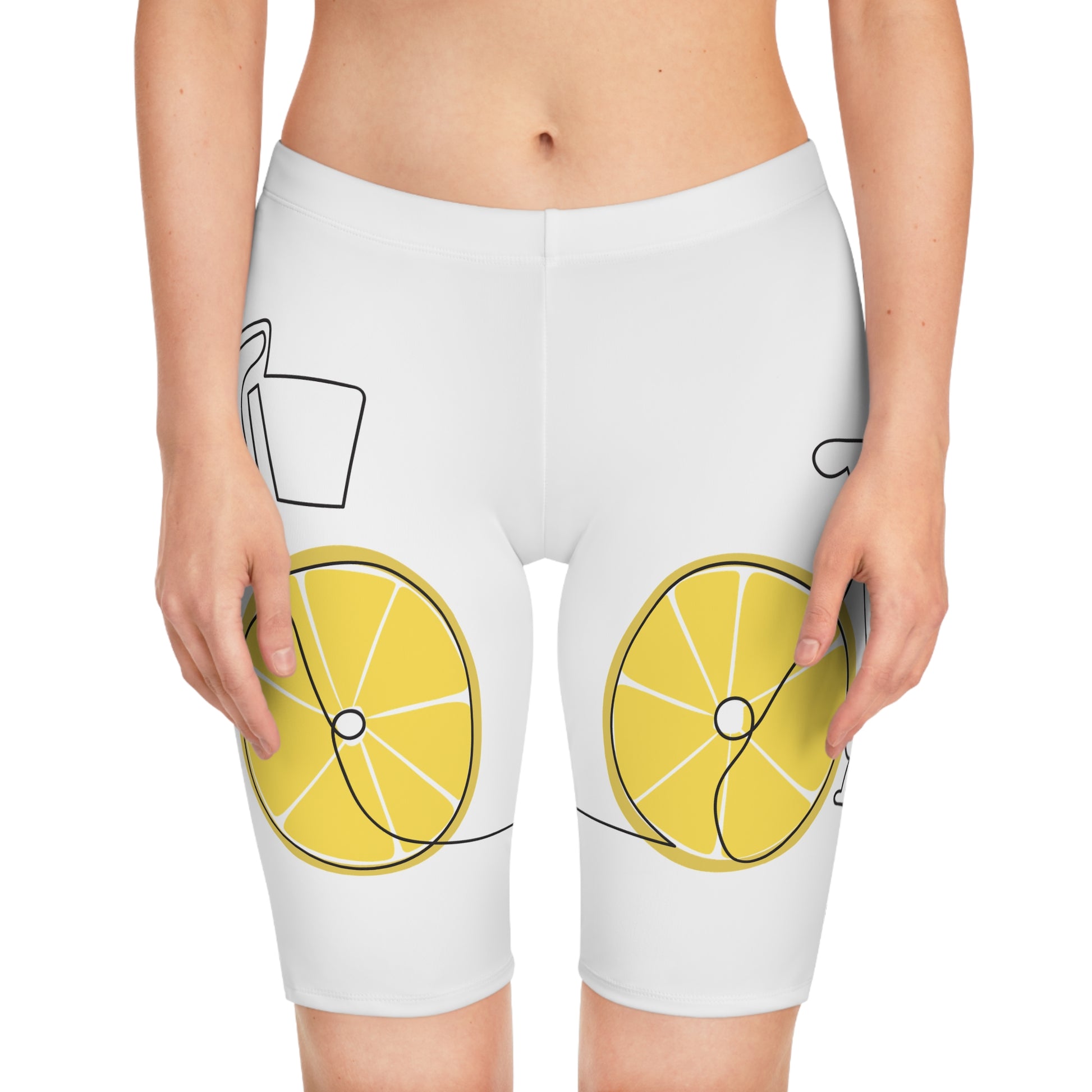 Women's Bike Shorts with bike Design | OKEYCITY