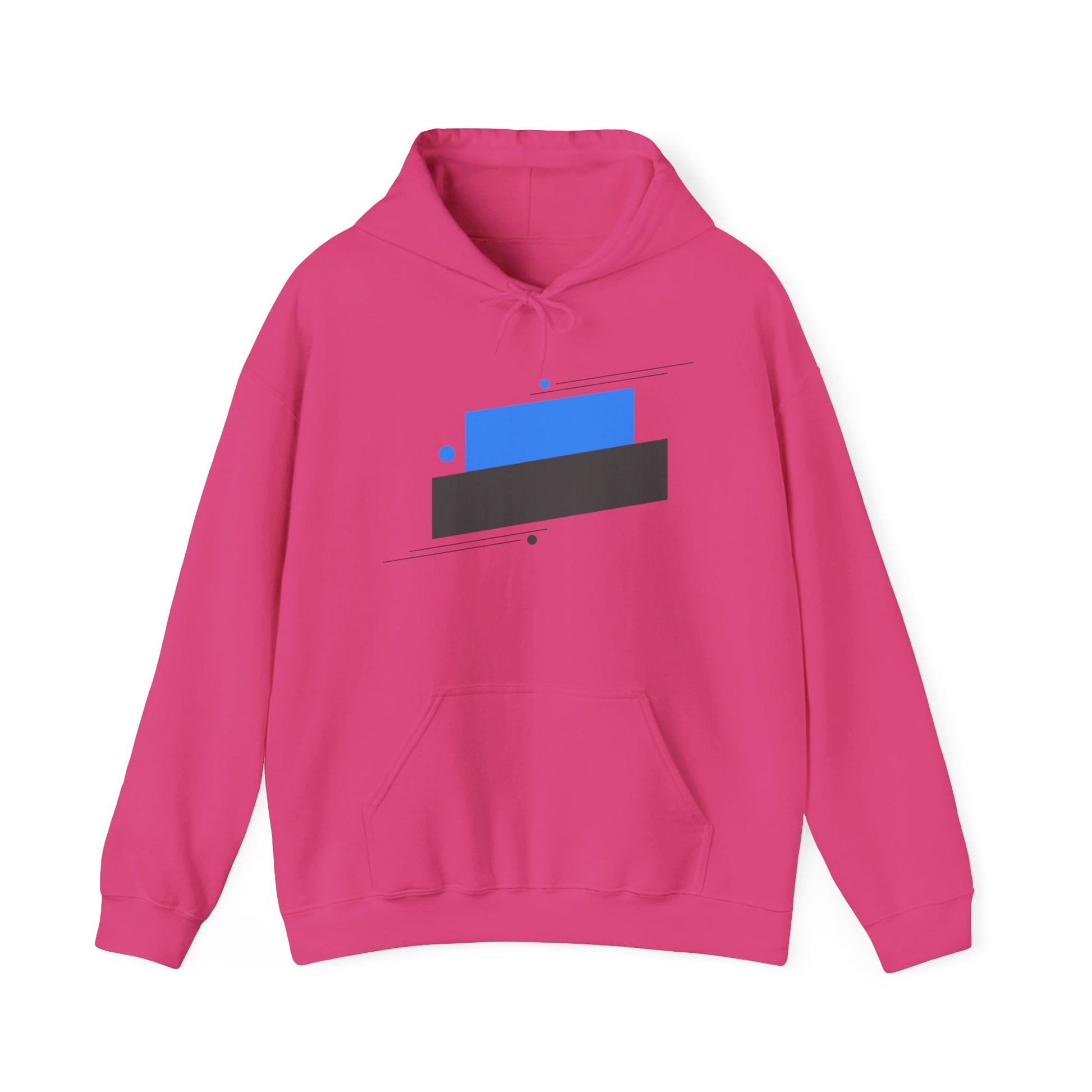 Unisex Heavy Blend™ Hooded Sweatshirt with blue graphic Design | OKEYCITY