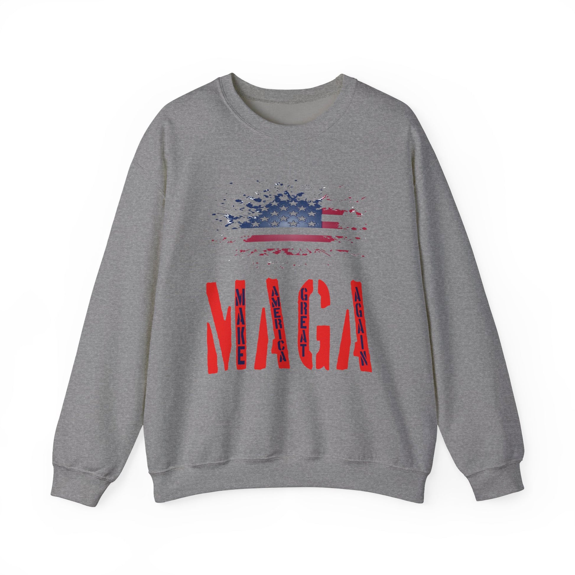 Unisex Heavy Blend™ Crewneck Sweatshirt with Election 2024 USA , MAGA Design | OKEYCITY