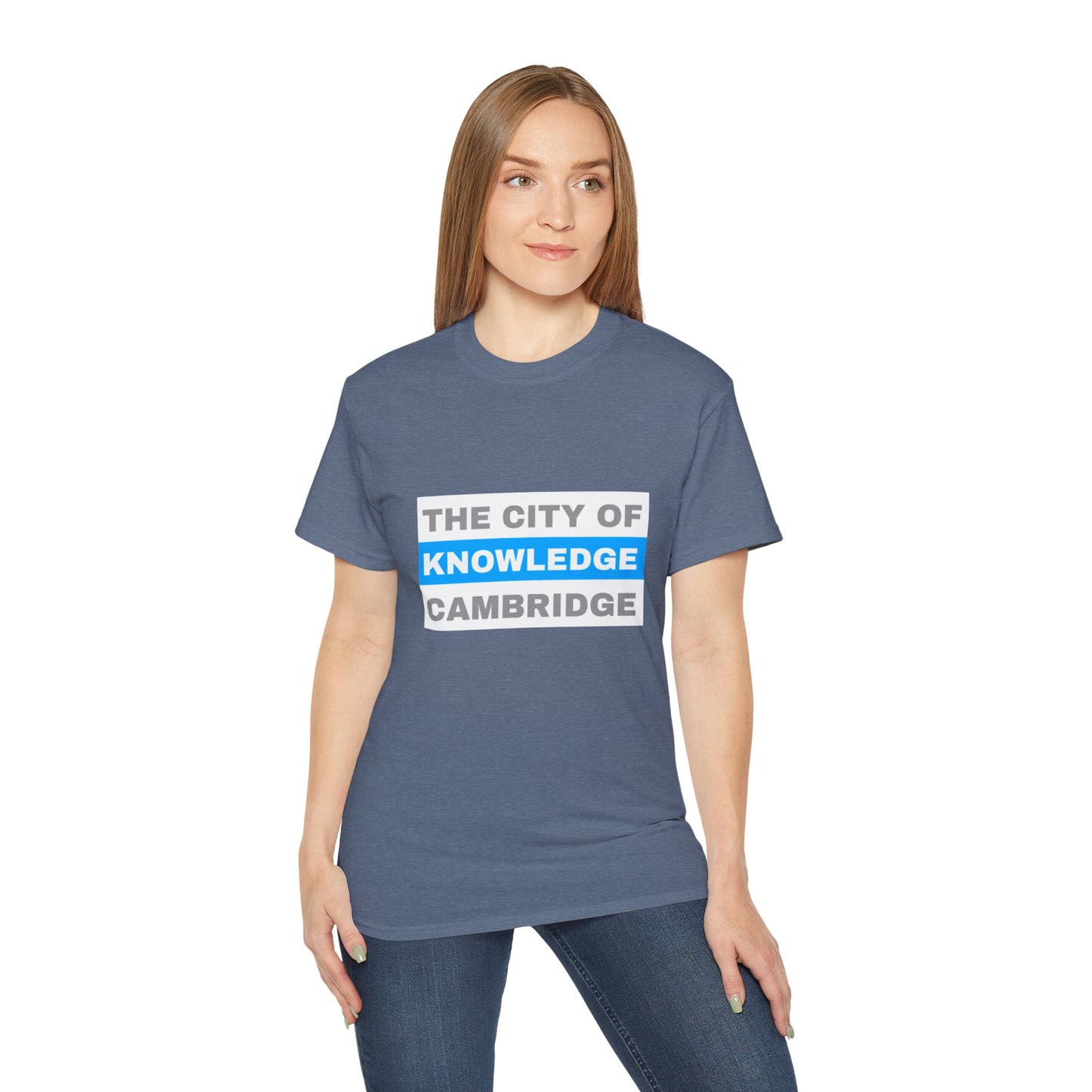 Unisex Ultra Cotton Tee with cambridge city Design | OKEYCITY