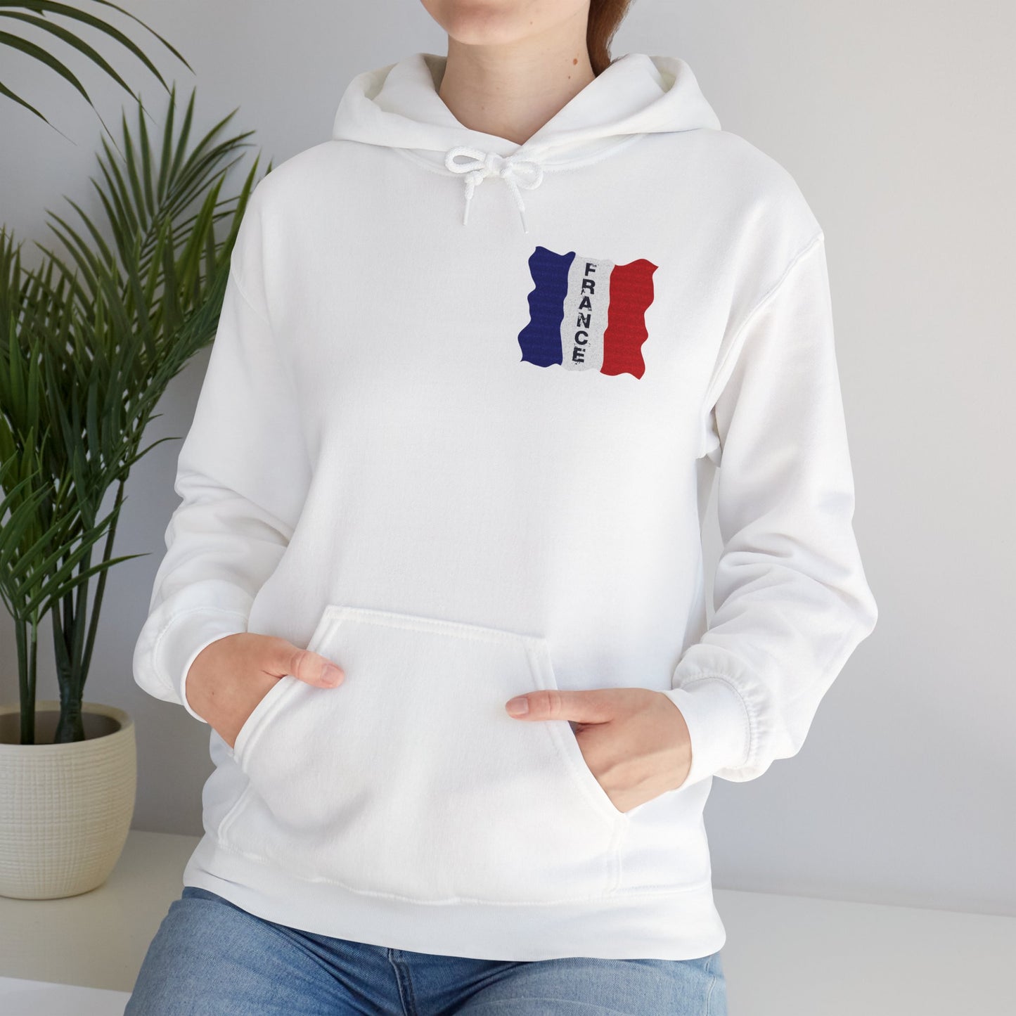 Unisex Heavy Blend™ Hooded Sweatshirt with flag france design | OKEYCITY