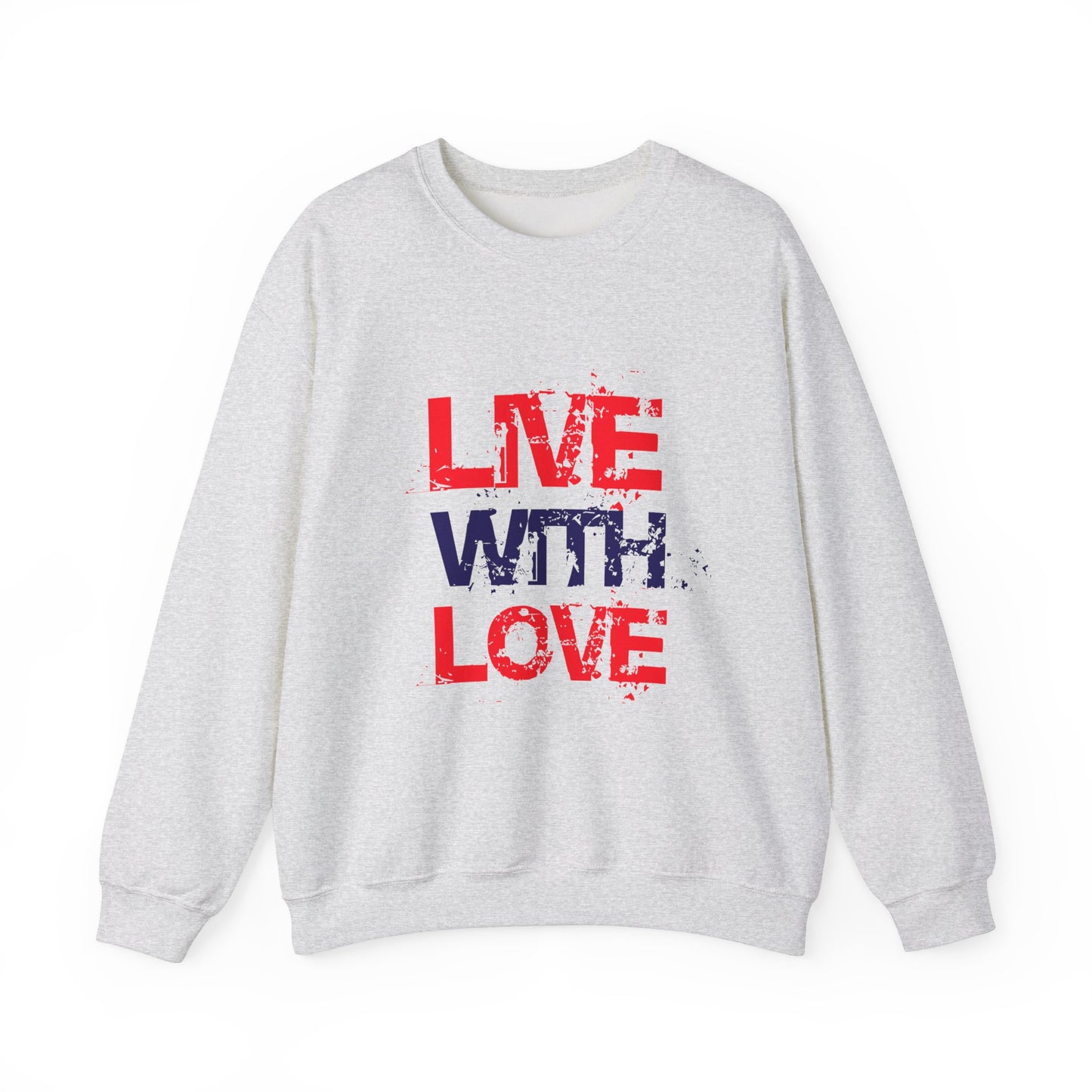 Unisex Heavy Blend™ Crewneck Sweatshirt with love Design | OKEYCITY