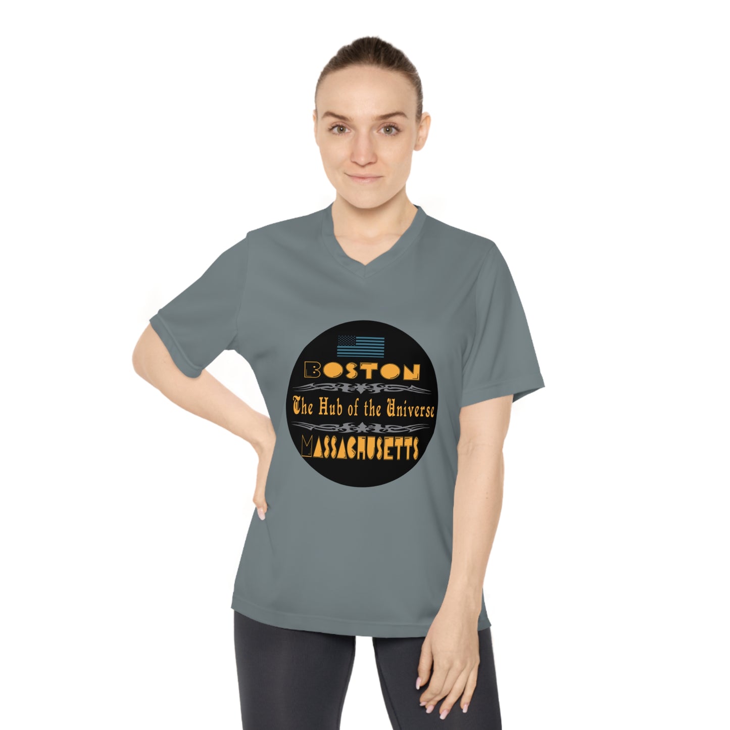 Women's Performance V-Neck T-Shirt | OKEYCITY