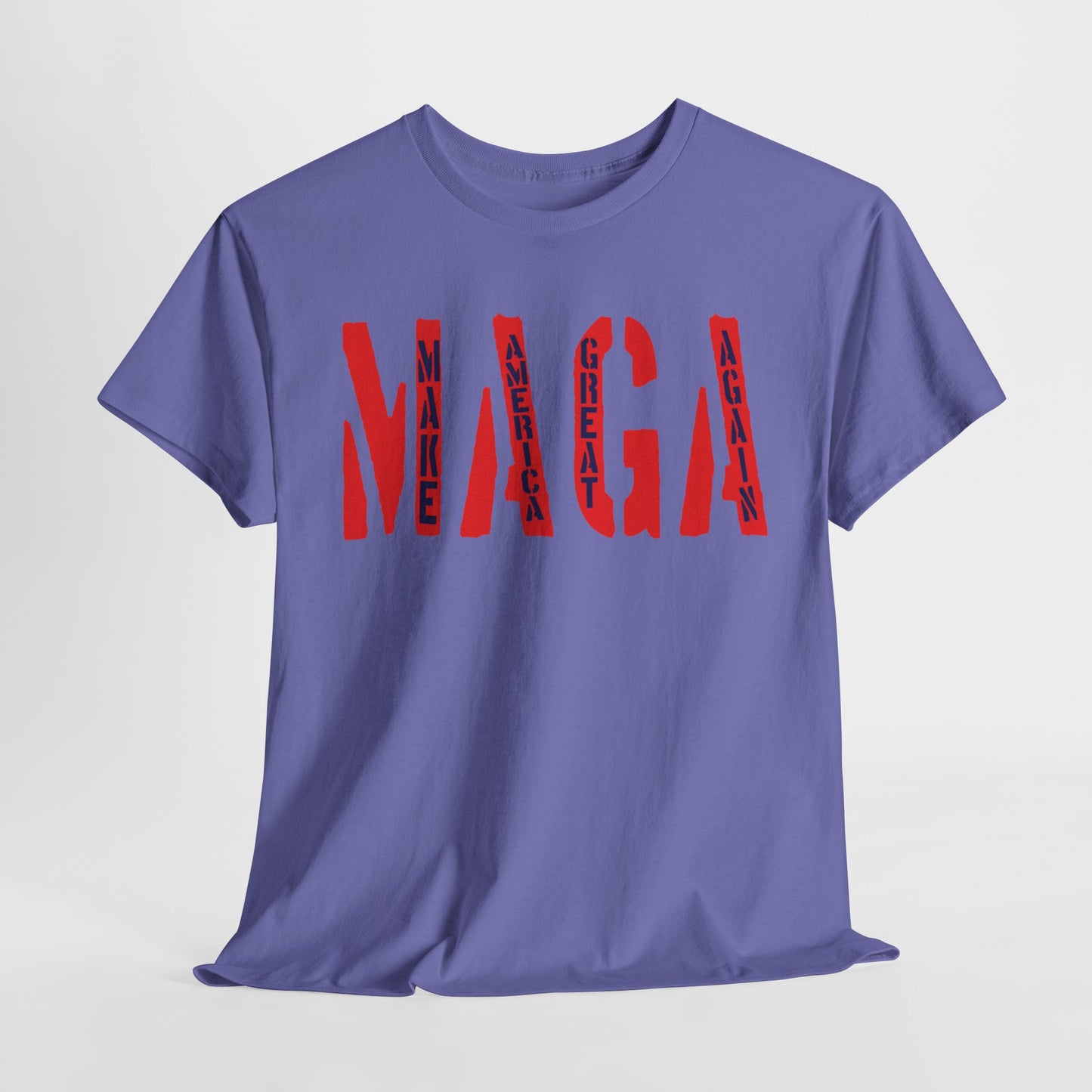 Unisex Heavy Cotton Tee With MAGA Design | OKEYCITY