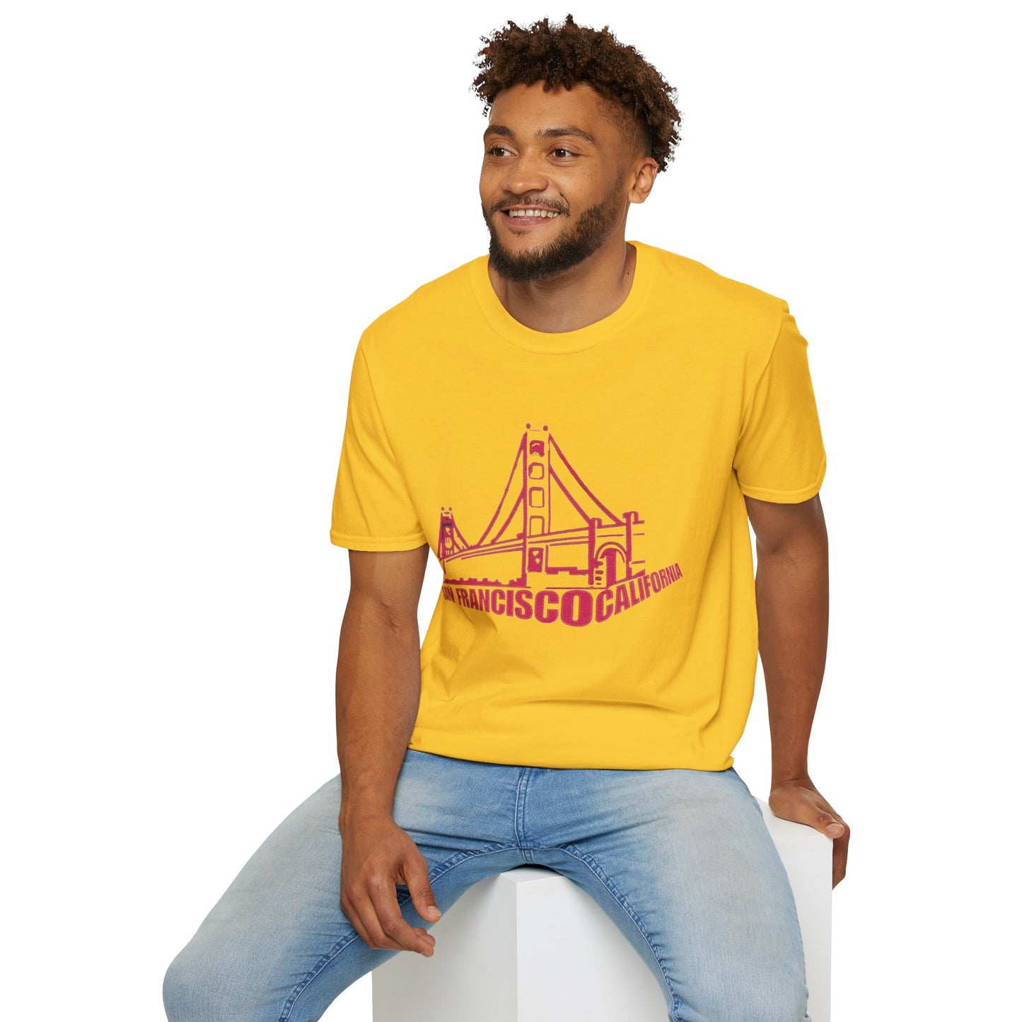 Unisex Softstyle T-Shirt with San Francisco Design | OKEYCITY