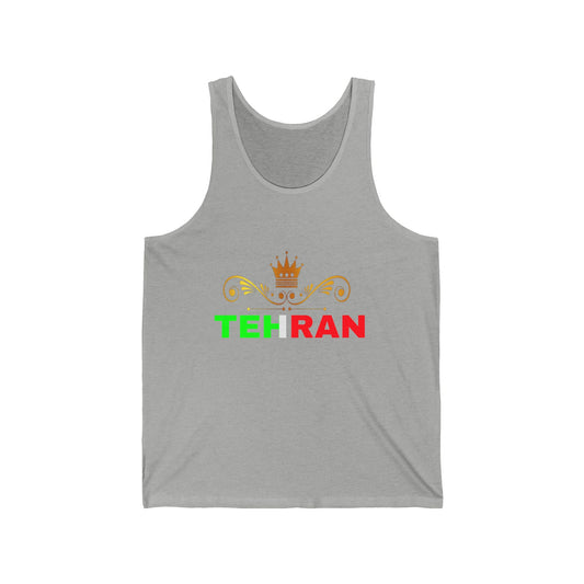 Unisex Jersey Tank With Tehran Design | OKEYCITY