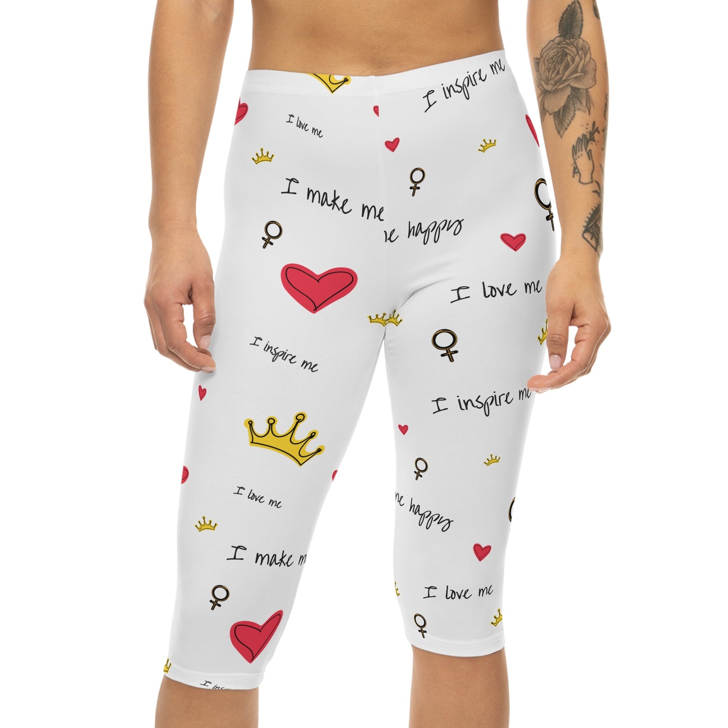 Women’s Capri Leggings With nice Pattern | OKEYCITY