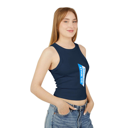 Women's Micro Rib Racer Tank Top | OKEYCITY