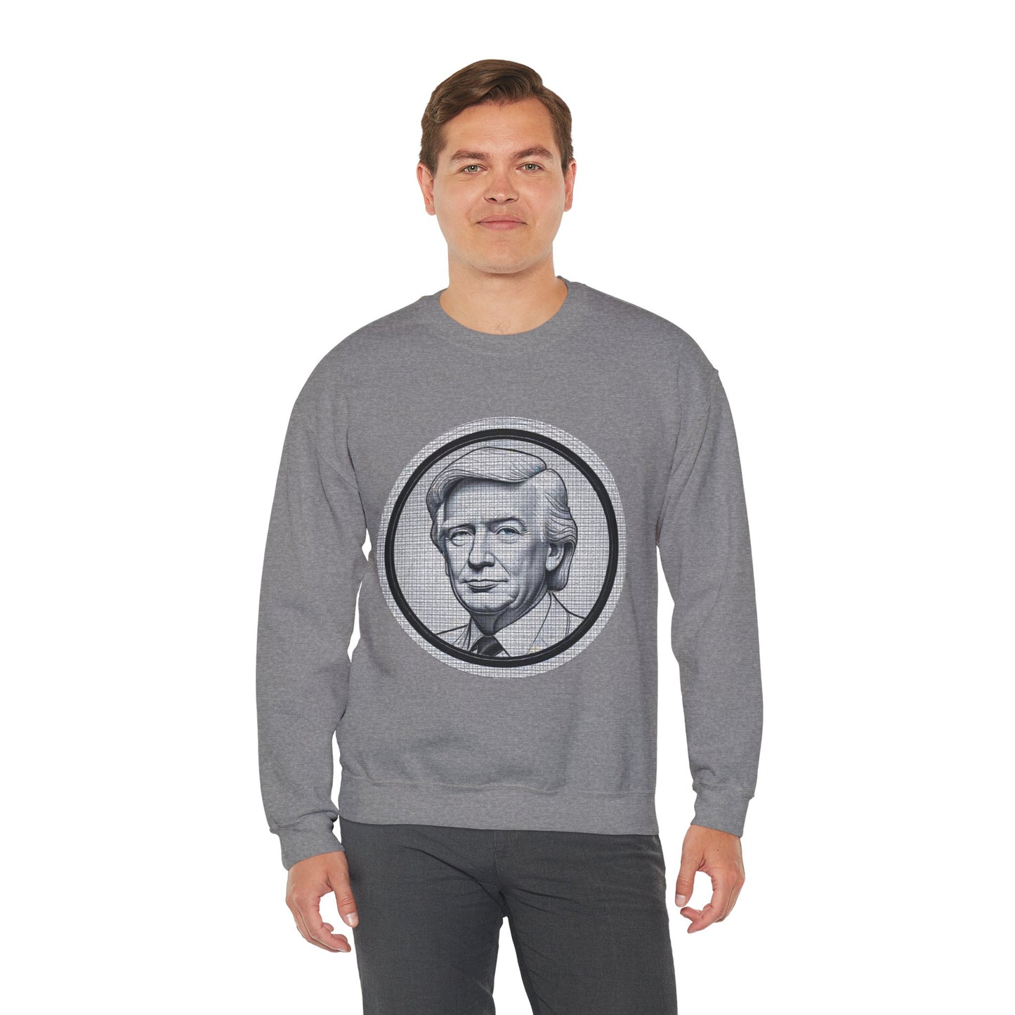 Unisex Heavy Blend™ Crewneck Sweatshirt trump Design | OKEYCITY