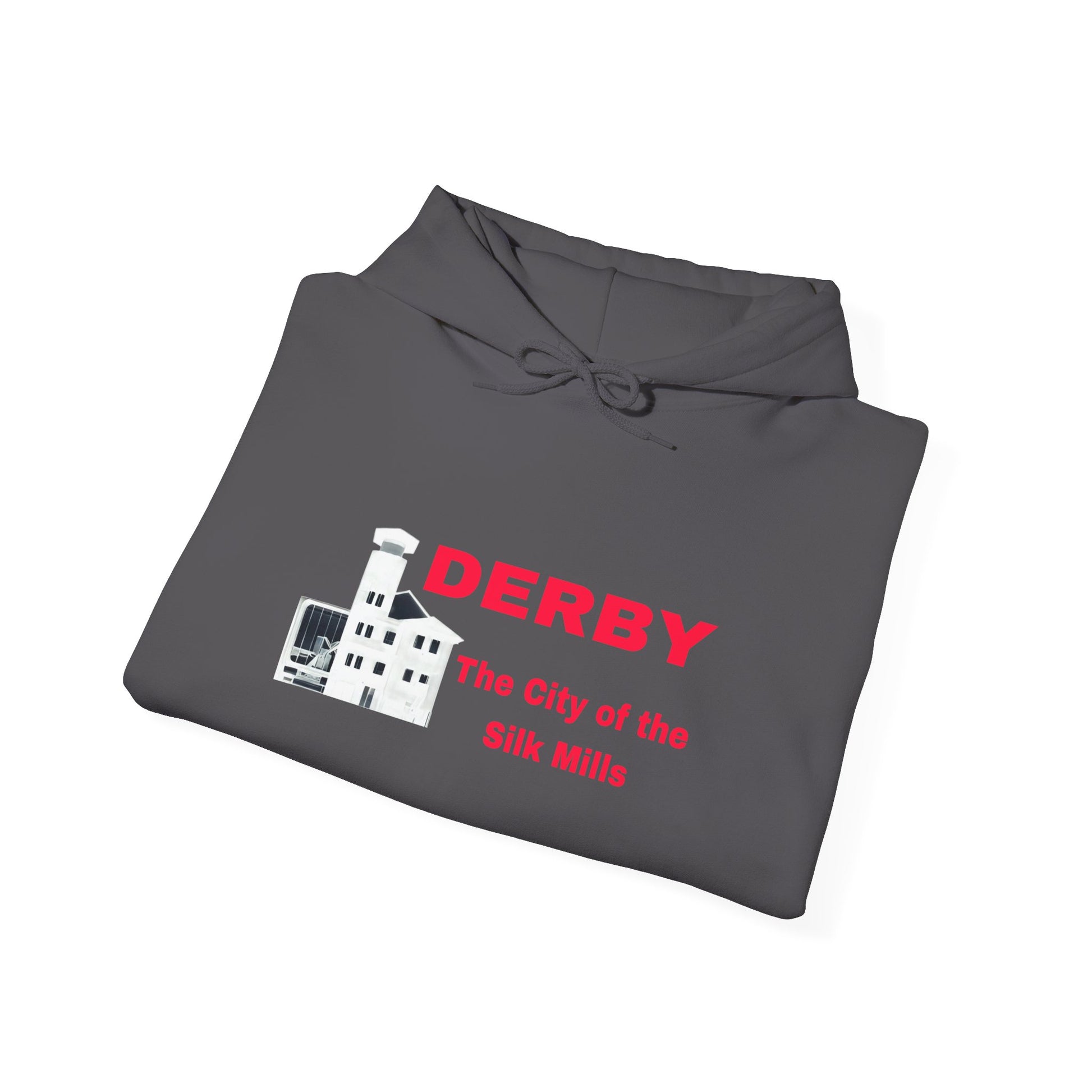 Unisex Heavy Blend™ Hooded Sweatshirt with Derby Design | OKEYCITY