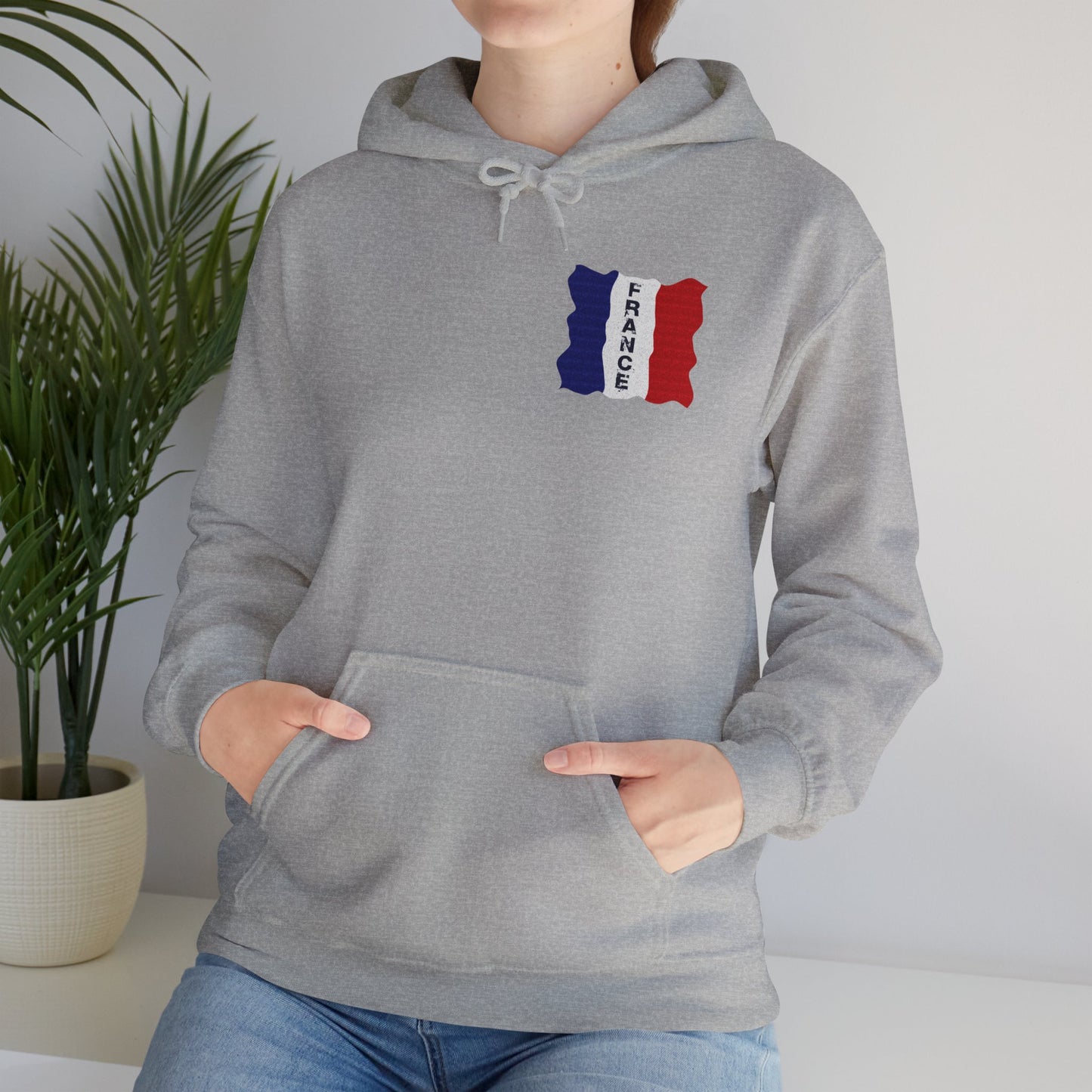 Unisex Heavy Blend™ Hooded Sweatshirt with flag france design | OKEYCITY