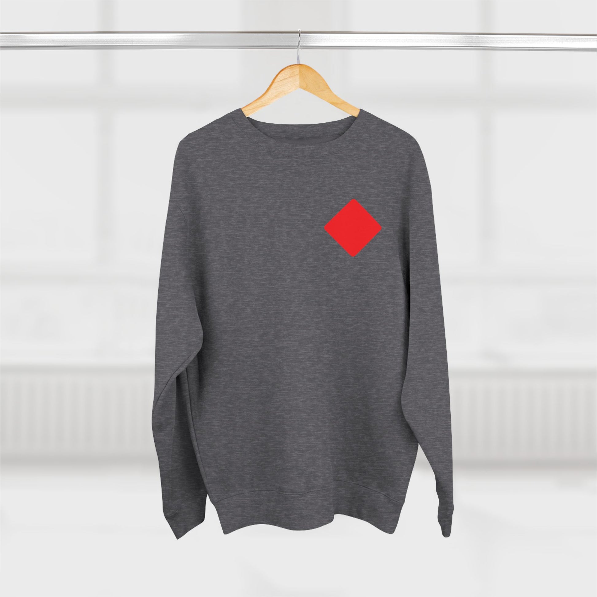 Unisex Crewneck Sweatshirt With Diamond card symbol | OKEYCITY