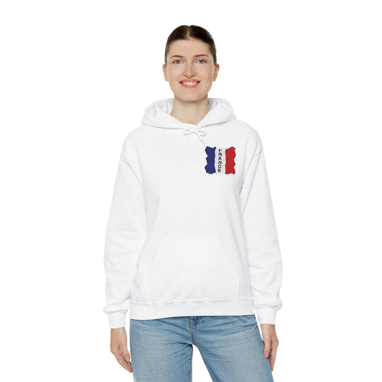 Unisex Heavy Blend™ Hooded Sweatshirt with flag france design | OKEYCITY