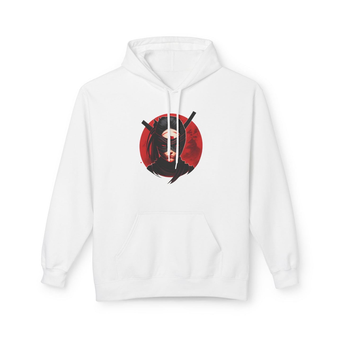 Unisex Midweight Fleece Hoodie with Ninja design |OKEYCITY