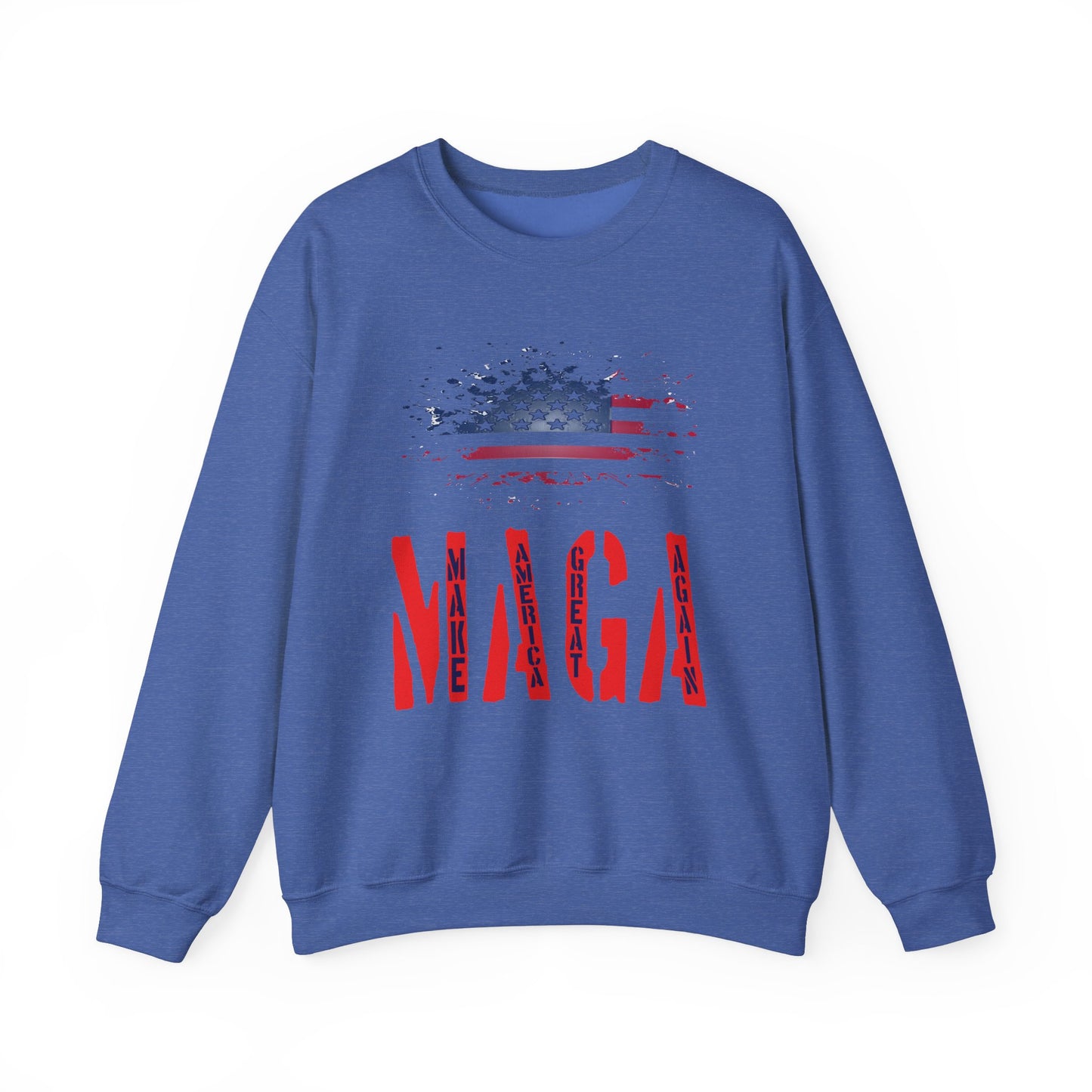 Unisex Heavy Blend™ Crewneck Sweatshirt with Election 2024 USA , MAGA Design | OKEYCITY