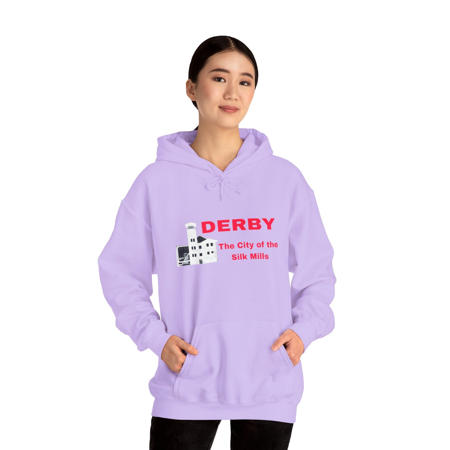 Unisex Heavy Blend™ Hooded Sweatshirt with Derby Design | OKEYCITY