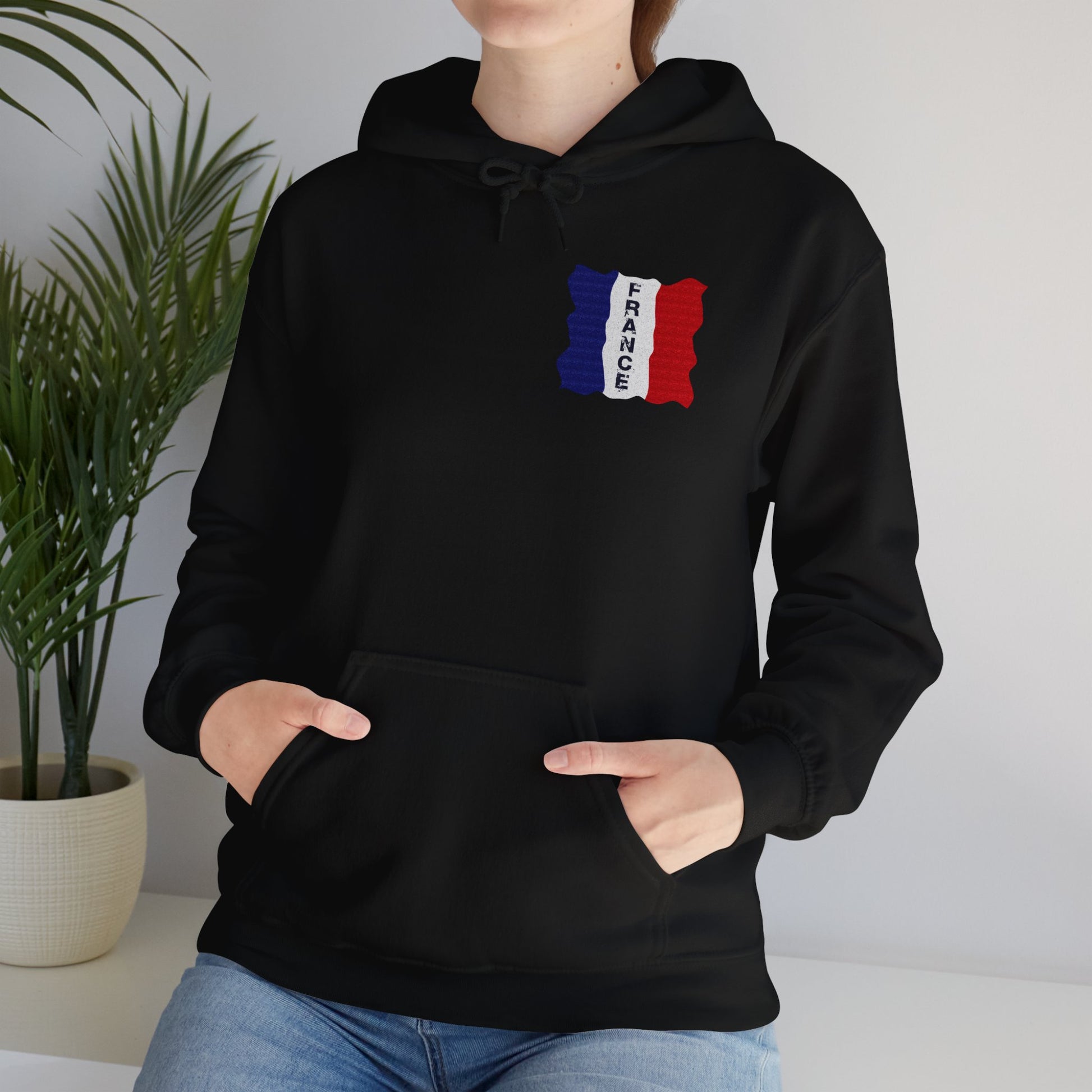 Unisex Heavy Blend™ Hooded Sweatshirt with flag france design | OKEYCITY