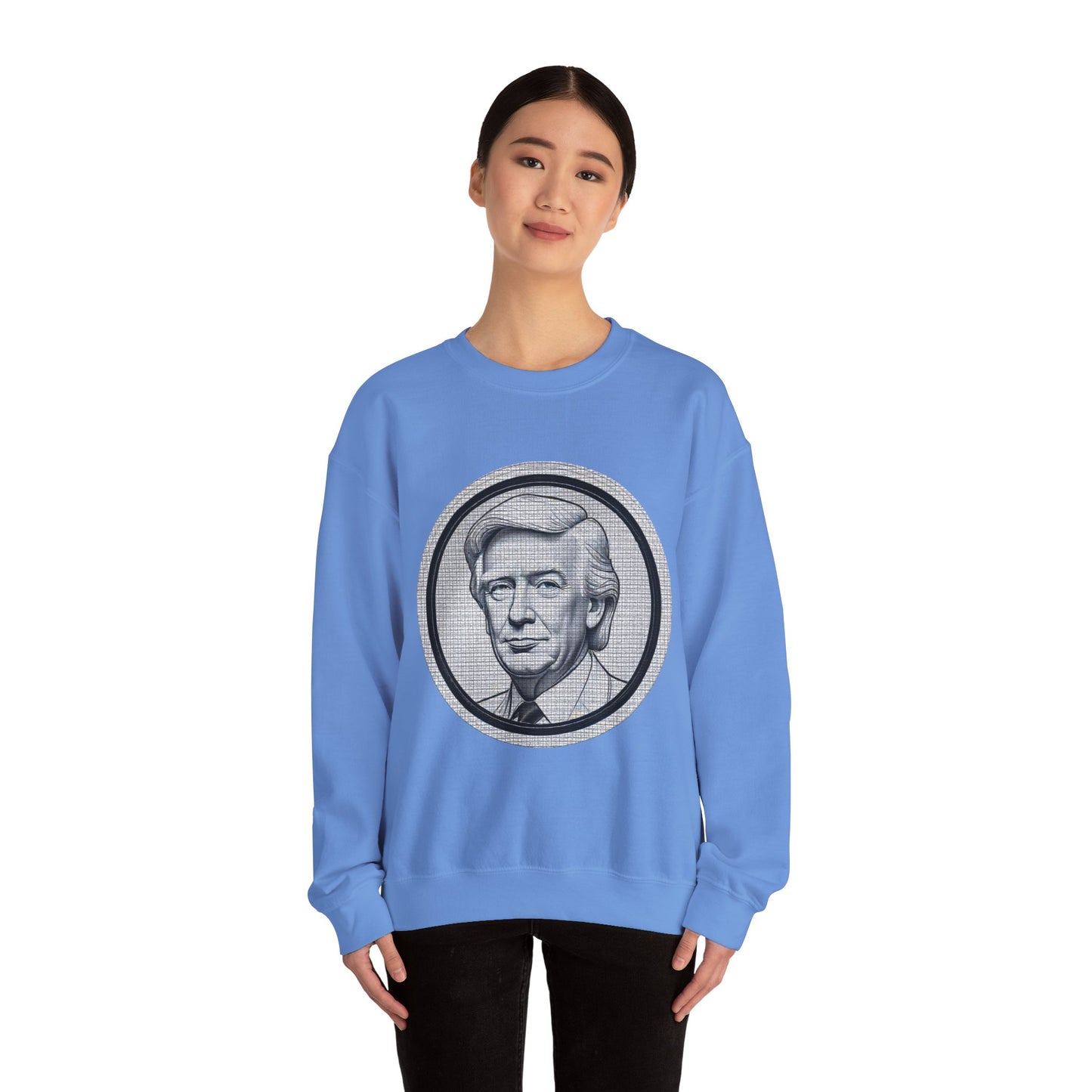 Unisex Heavy Blend™ Crewneck Sweatshirt trump Design | OKEYCITY