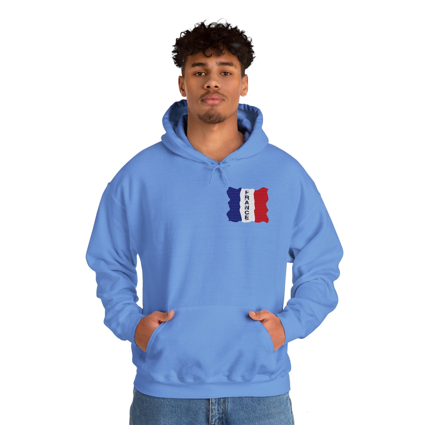 Unisex Heavy Blend™ Hooded Sweatshirt with flag france design | OKEYCITY