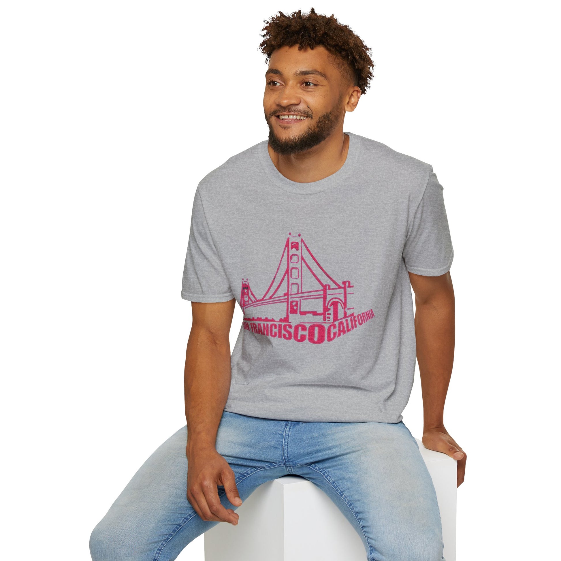 Unisex Softstyle T-Shirt with San Francisco Design | OKEYCITY