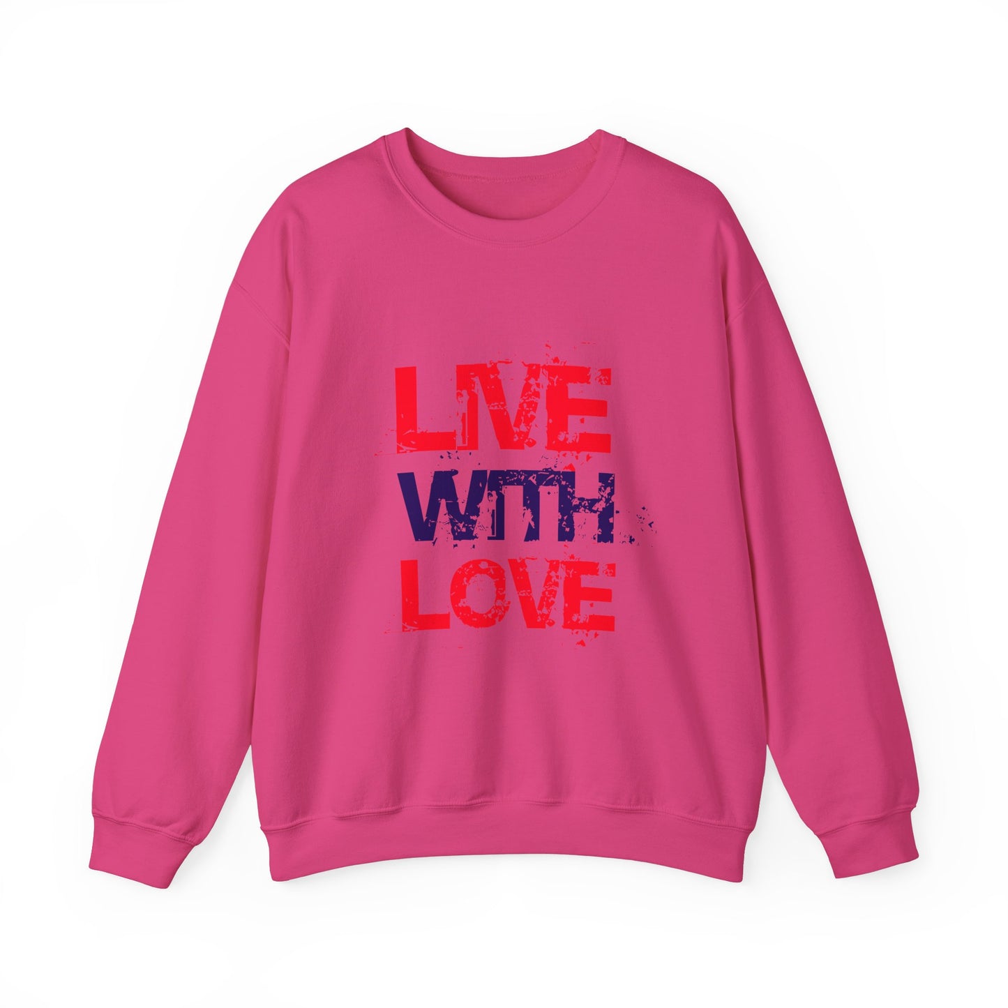 Unisex Heavy Blend™ Crewneck Sweatshirt with love Design | OKEYCITY