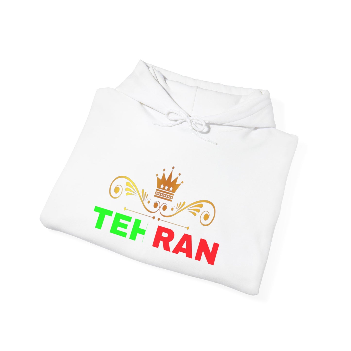 Unisex Heavy Blend™ Hooded Sweatshirt With Tehran and Iran Symbol Design | OKEYCITY