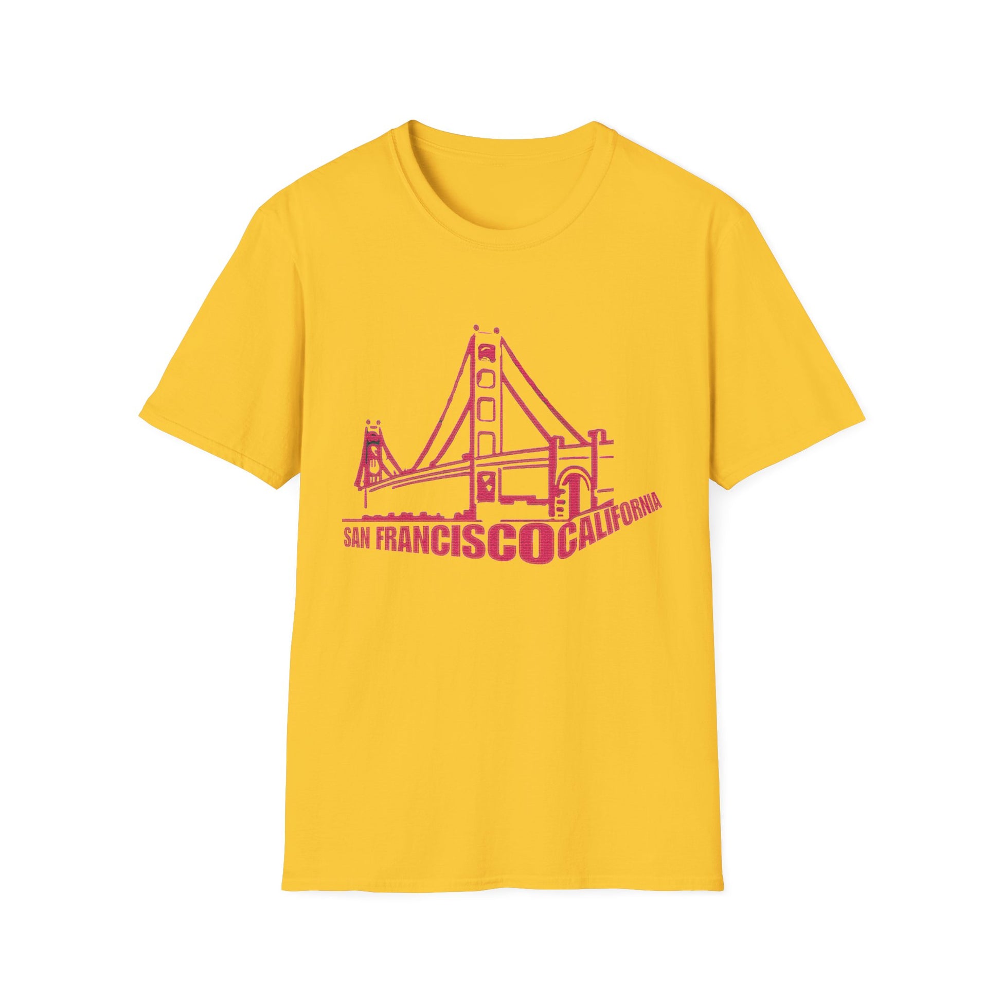 Unisex Softstyle T-Shirt with San Francisco Design | OKEYCITY