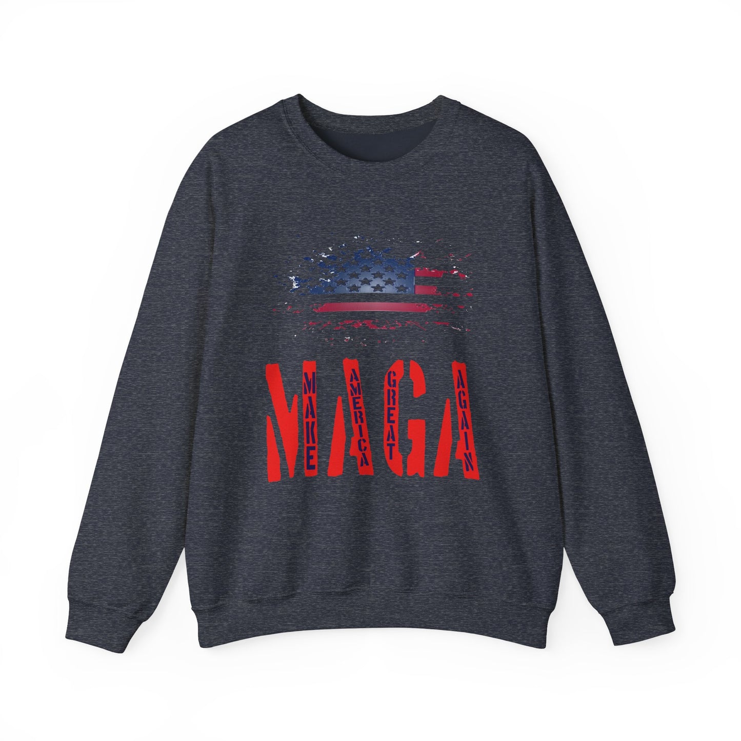 Unisex Heavy Blend™ Crewneck Sweatshirt with Election 2024 USA , MAGA Design | OKEYCITY