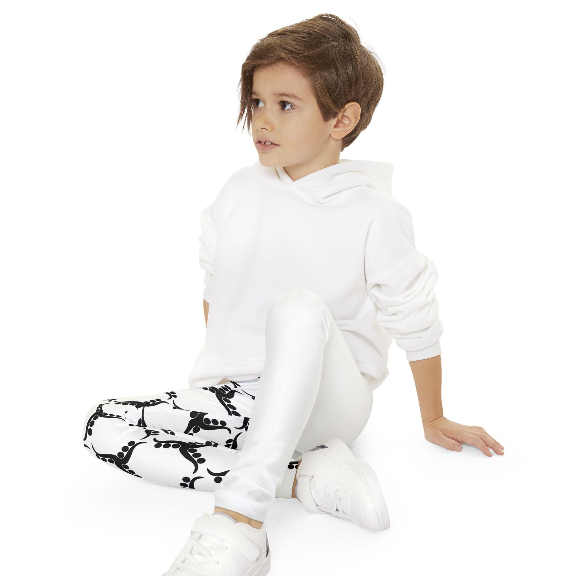 Youth Full-Length Leggings with pattern Design | OKEYCITY