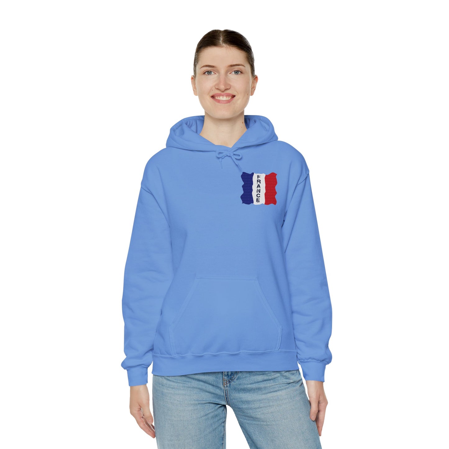 Unisex Heavy Blend™ Hooded Sweatshirt with flag france design | OKEYCITY