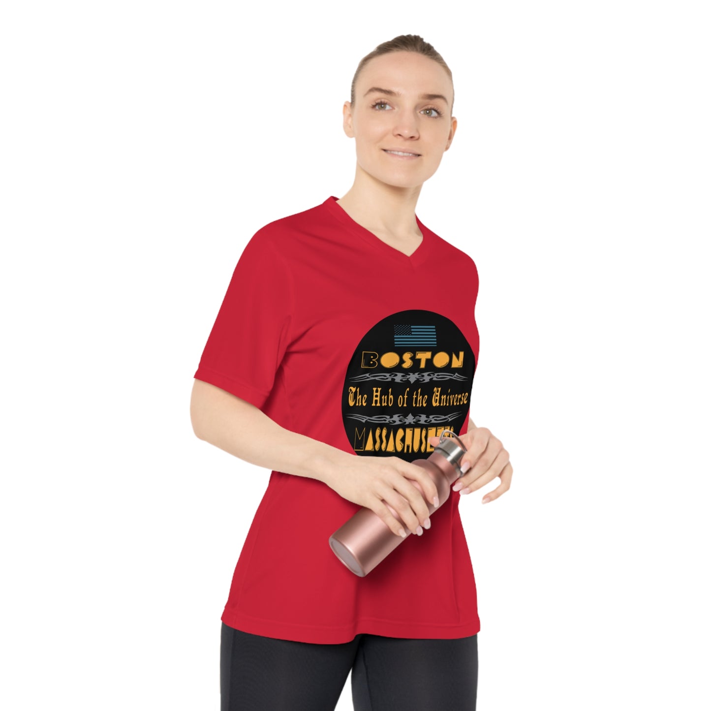 Women's Performance V-Neck T-Shirt | OKEYCITY