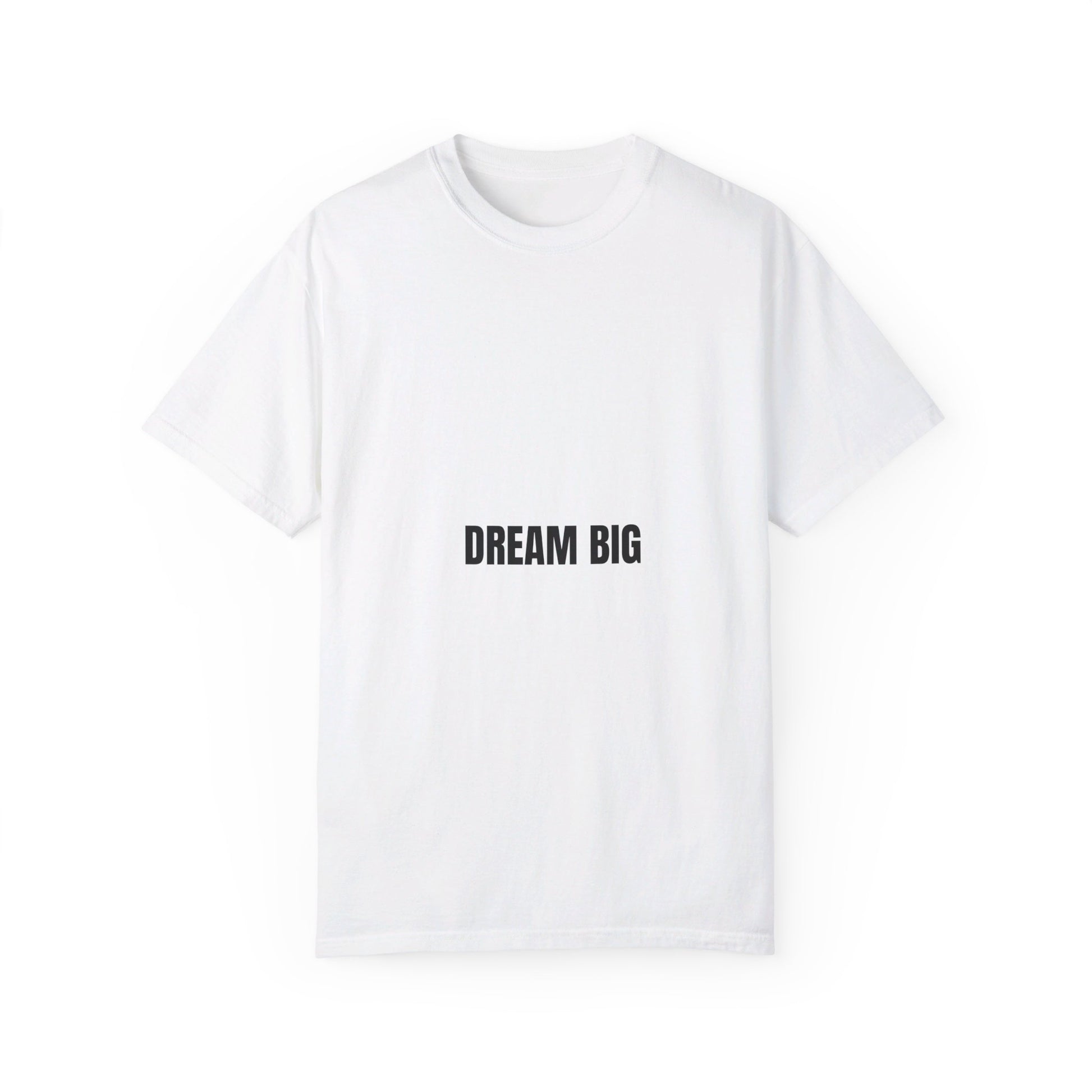 White T-Shirt with 'Dream Big' Inspirational Print| OKEYCITY