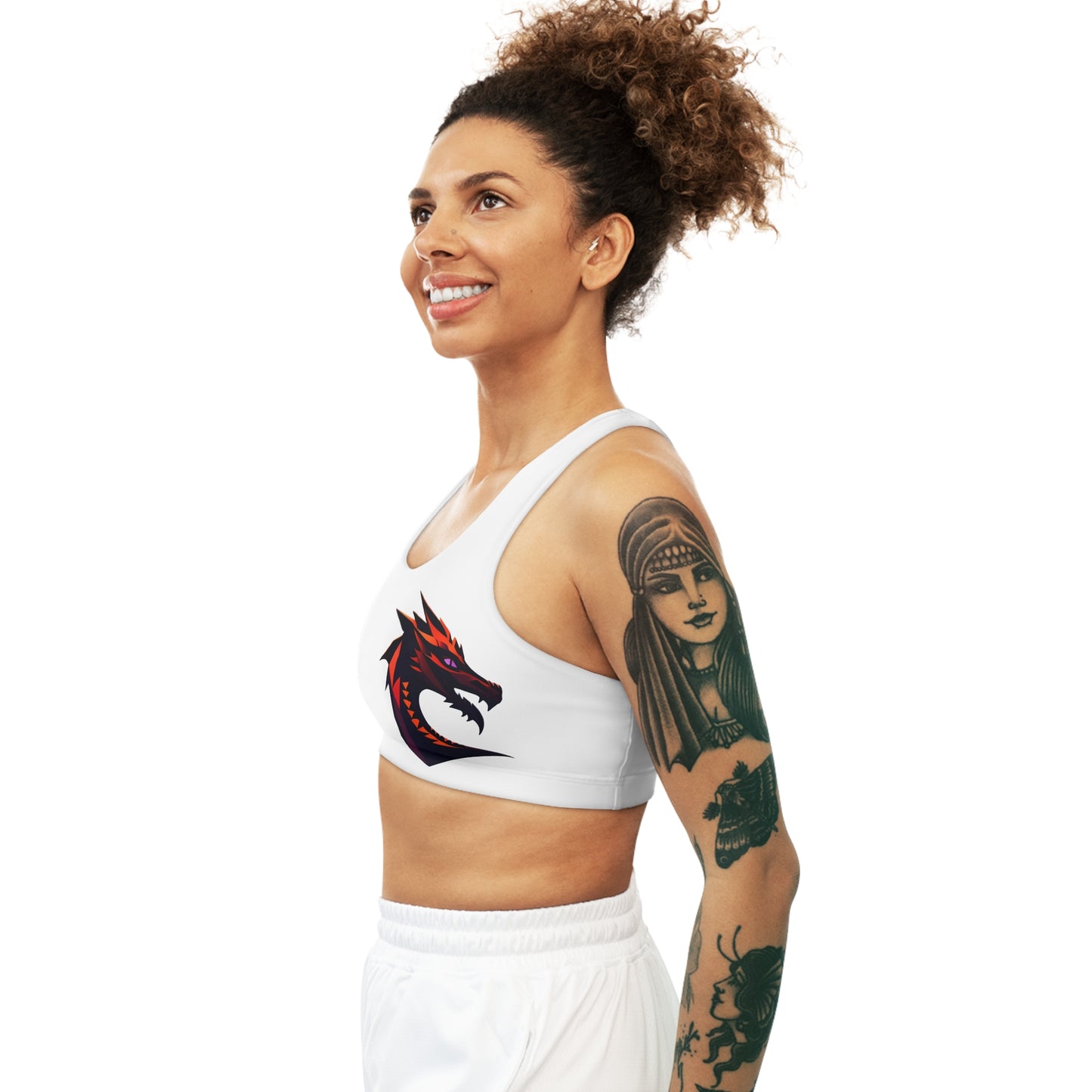 Seamless Sports Bra (AOP) with Dragon Design | OKEYCITY