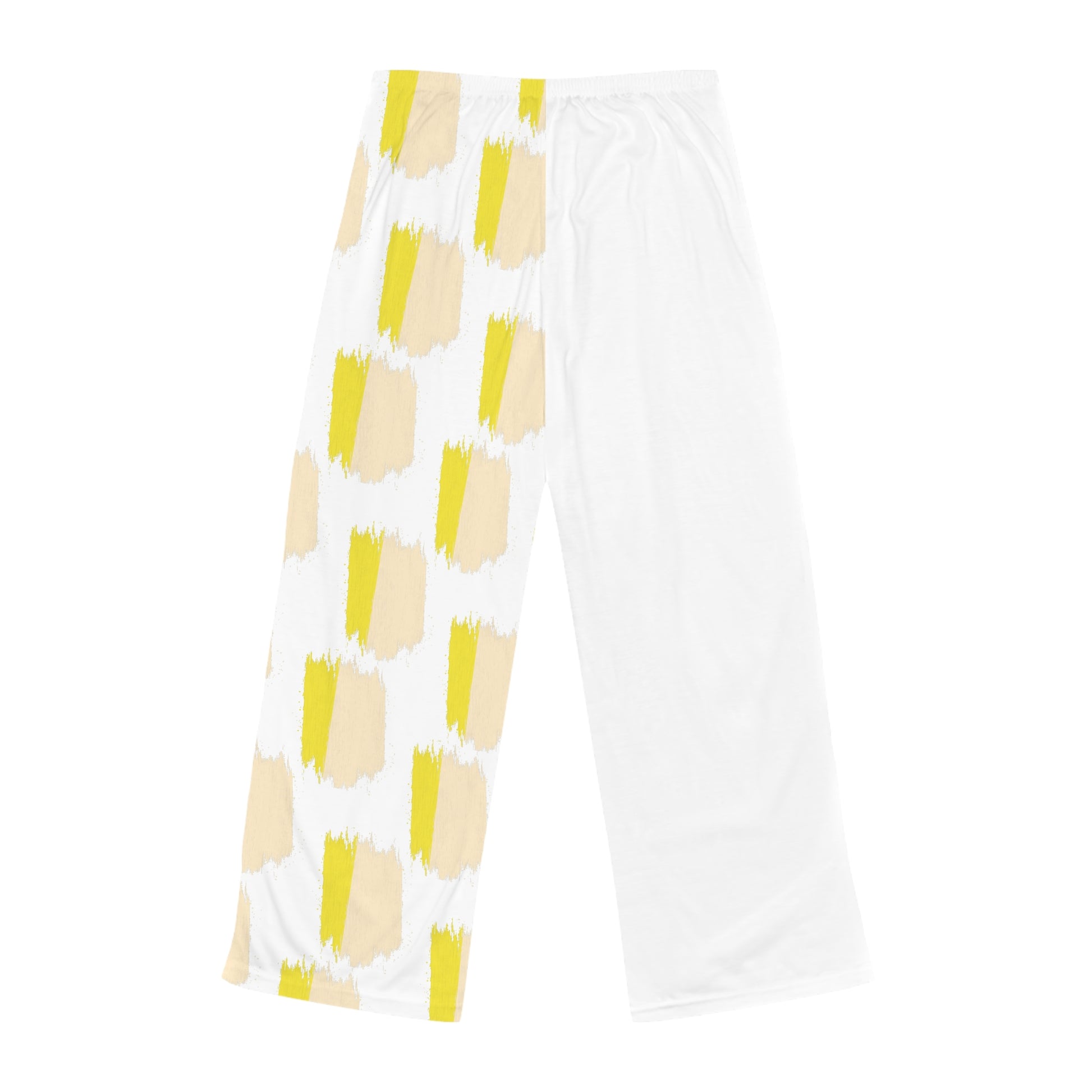 Women's Pajama Pants (AOP) With Yellow Brush Design | OKEYCITY