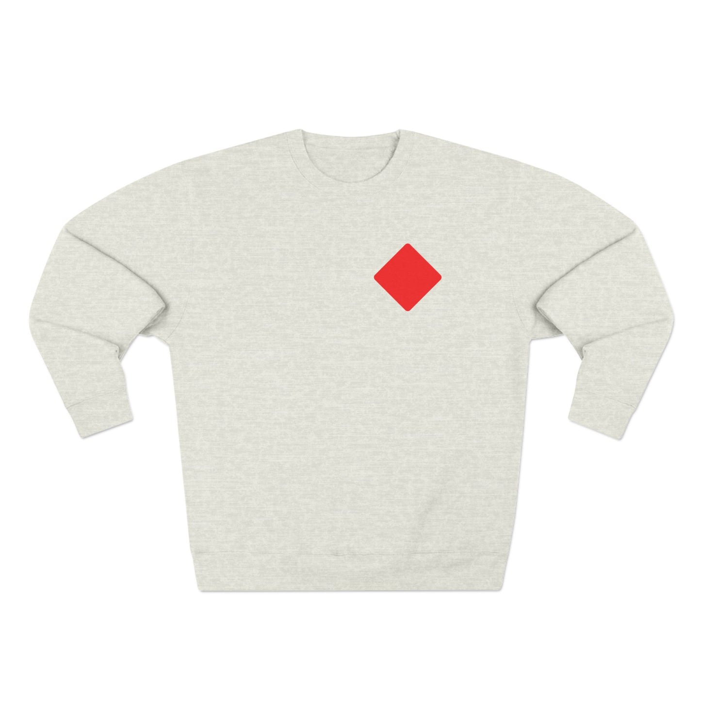 Unisex Crewneck Sweatshirt With Diamond card symbol | OKEYCITY