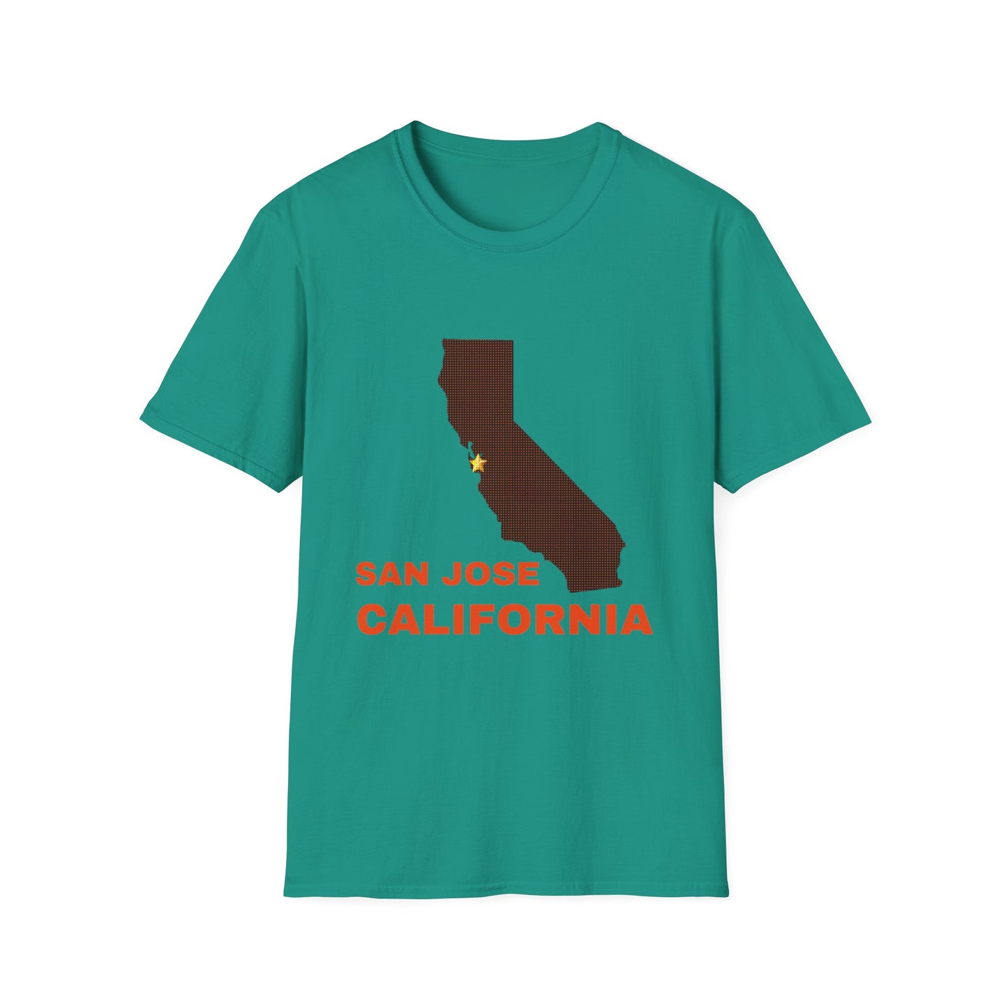 Unisex Softstyle T-Shirt with San Jose Design | OKEYCITY