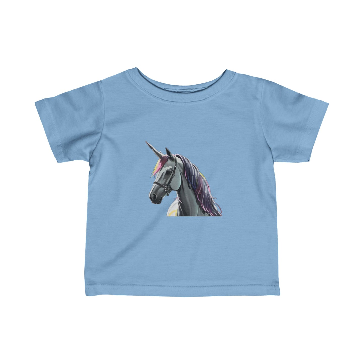 Infant Fine Jersey Tee With Unicorn design | OKEYCITY