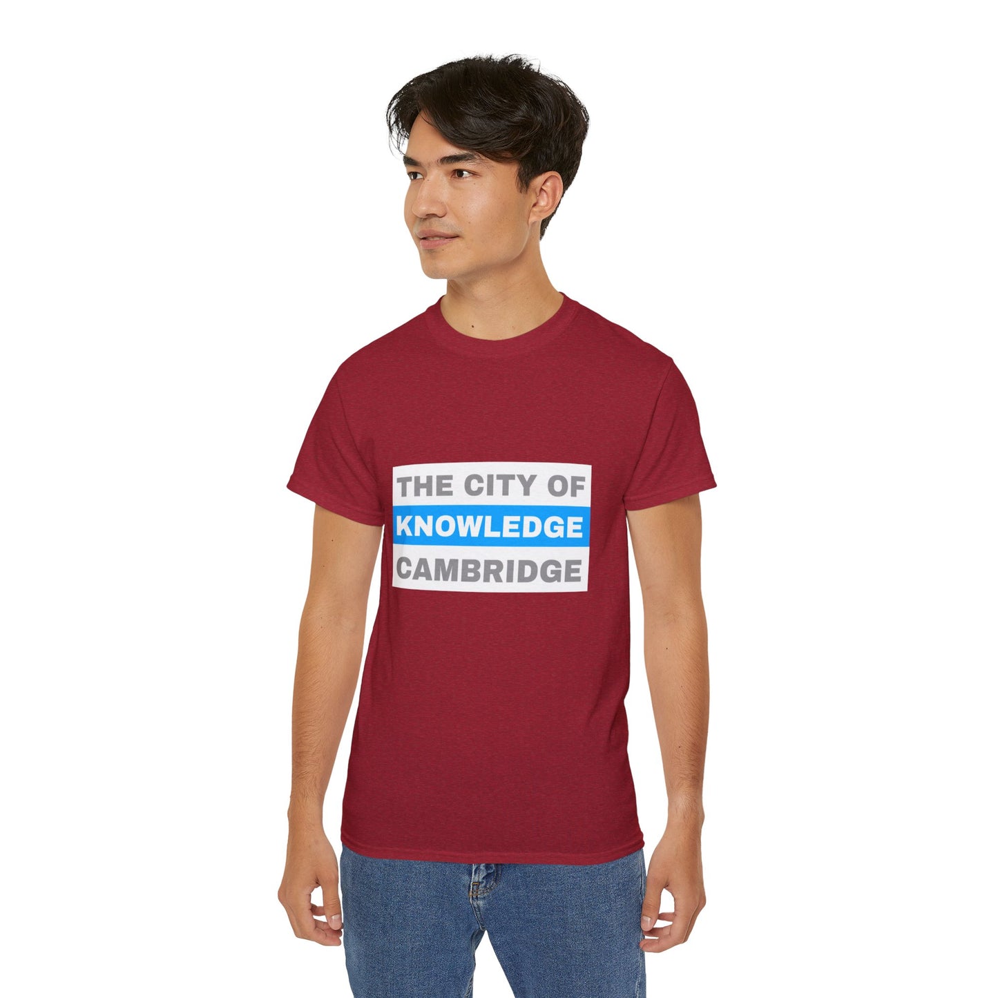 Unisex Ultra Cotton Tee with cambridge city Design | OKEYCITY