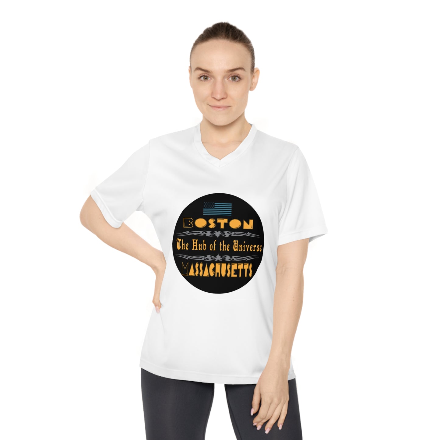 Women's Performance V-Neck T-Shirt | OKEYCITY