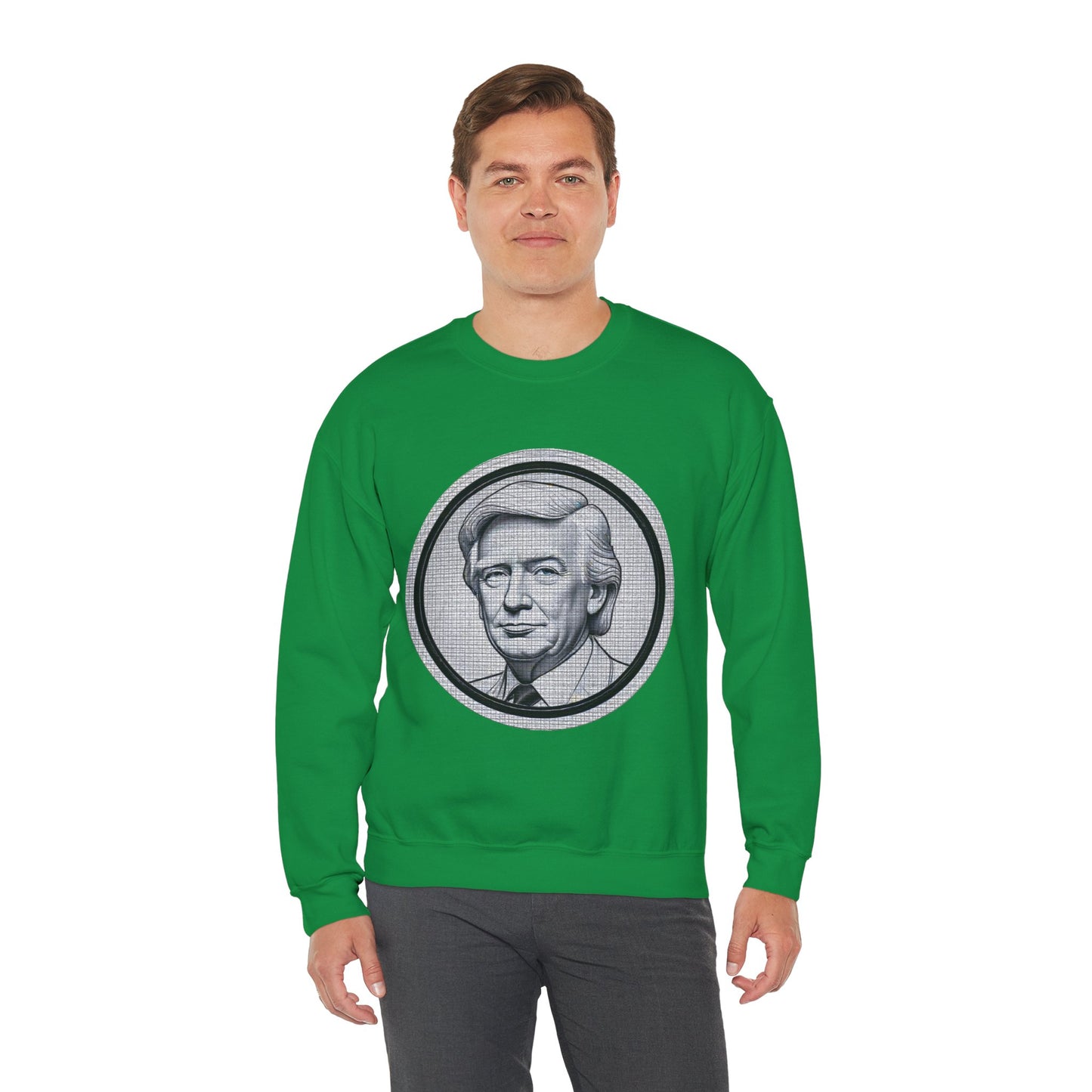 Unisex Heavy Blend™ Crewneck Sweatshirt trump Design | OKEYCITY