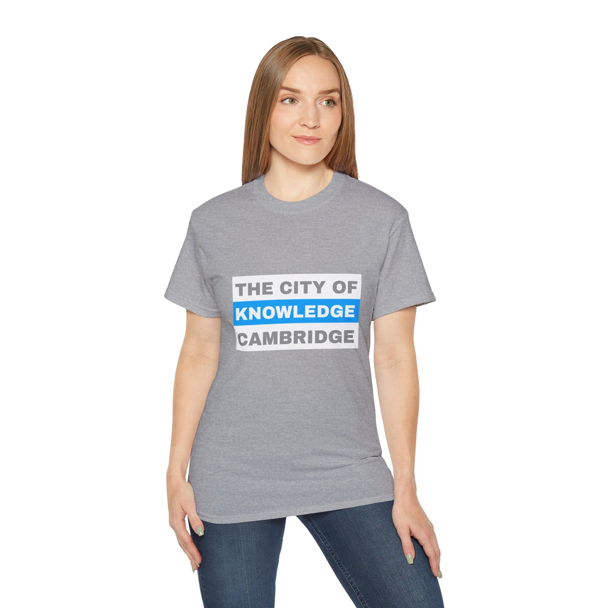 Unisex Ultra Cotton Tee with cambridge city Design | OKEYCITY